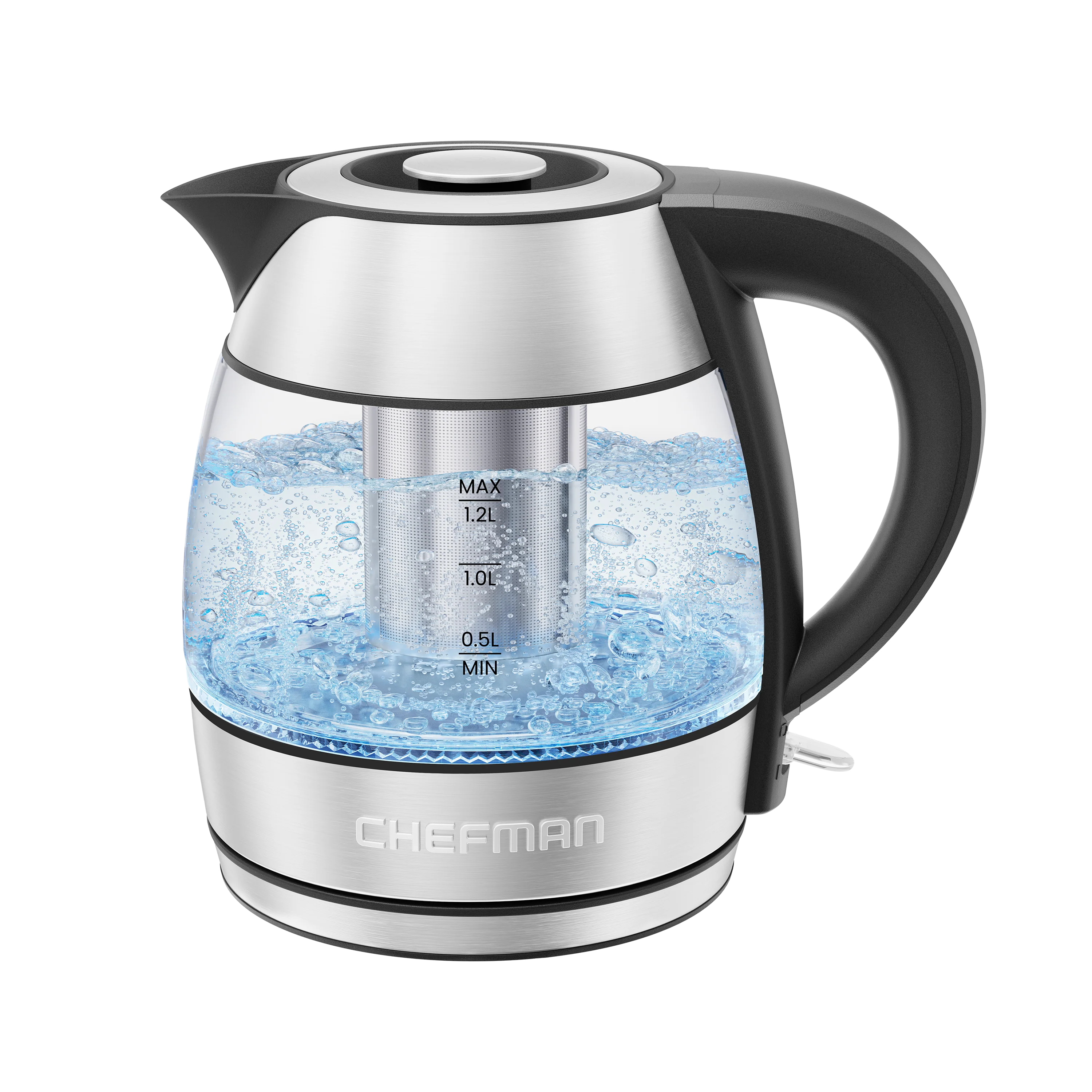 Fast-Boil 1.2L Electric Kettle with Tea Infuser