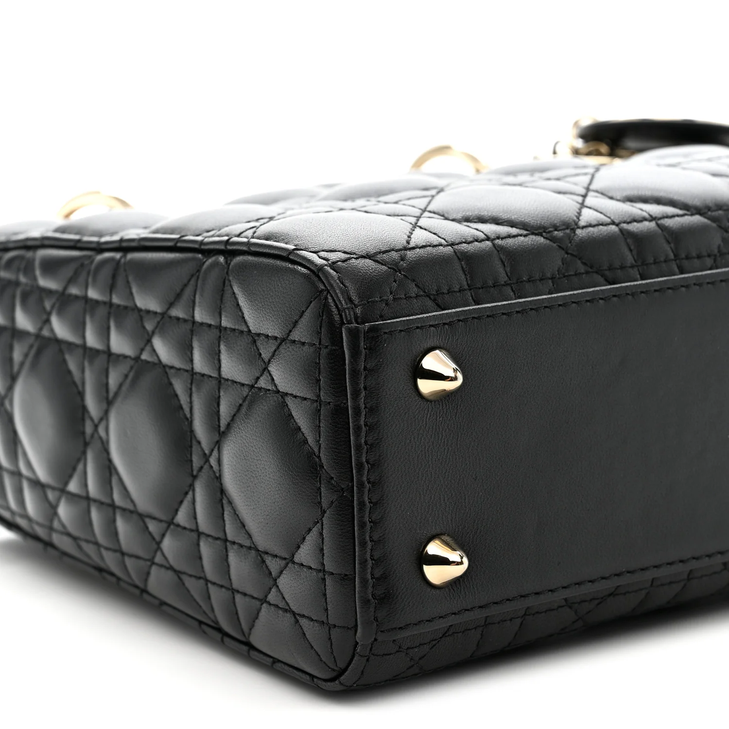 Lambskin Cannage Small My ABCDior Lady Dior Black