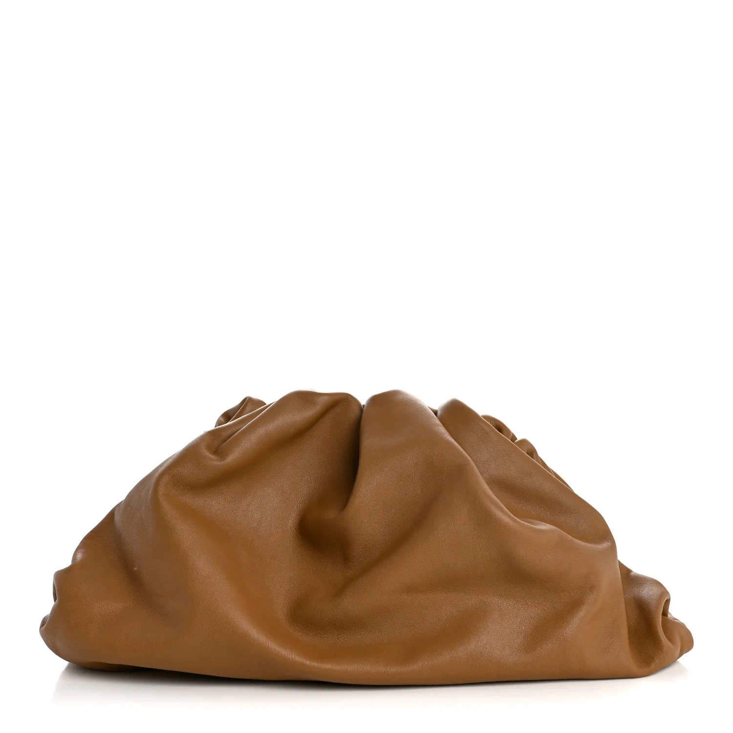 Smooth Butter Calf The Pouch Oversized Clutch Teak