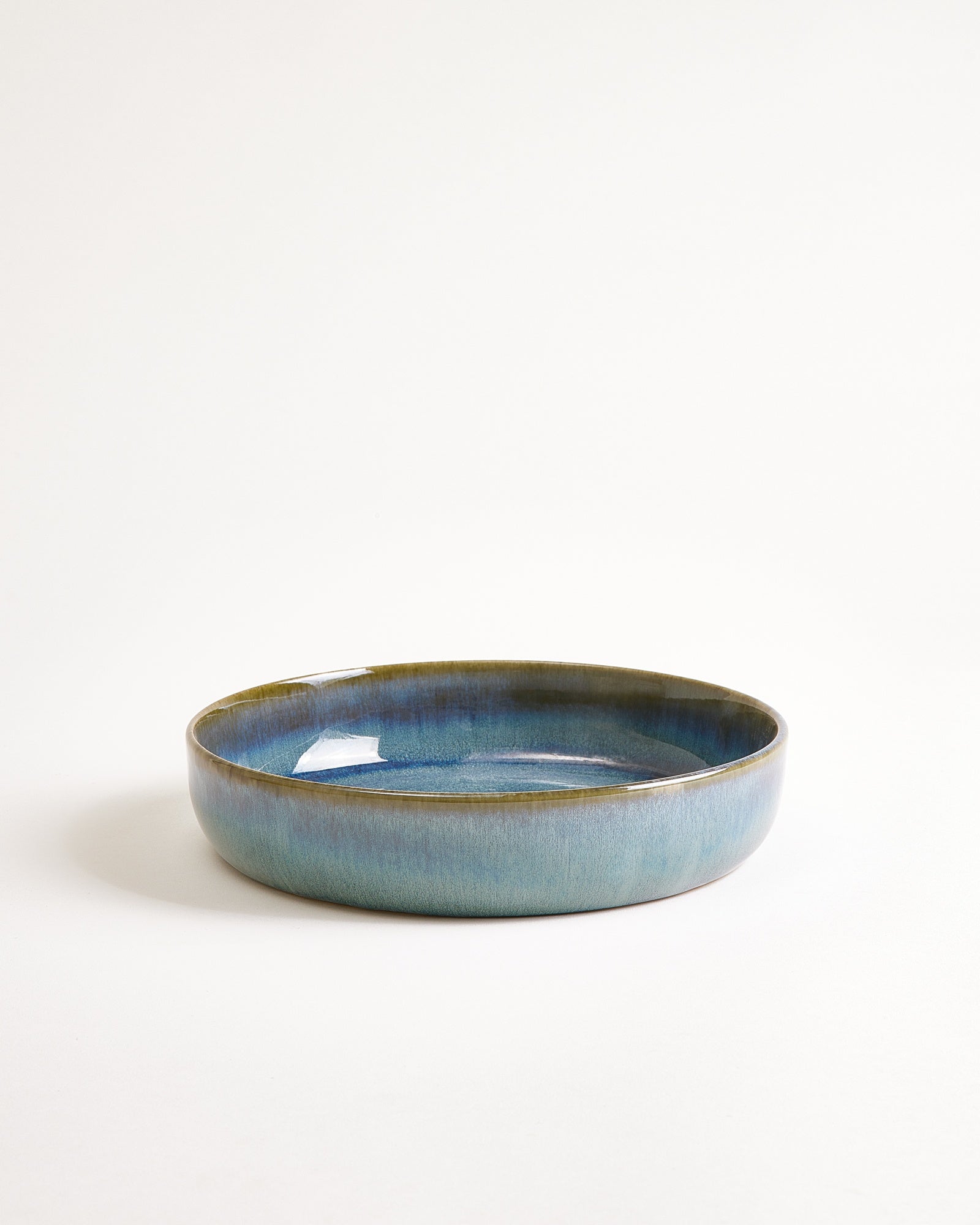 CORDOAMA - PASTA PLATE MODERN GREEN-BLUE