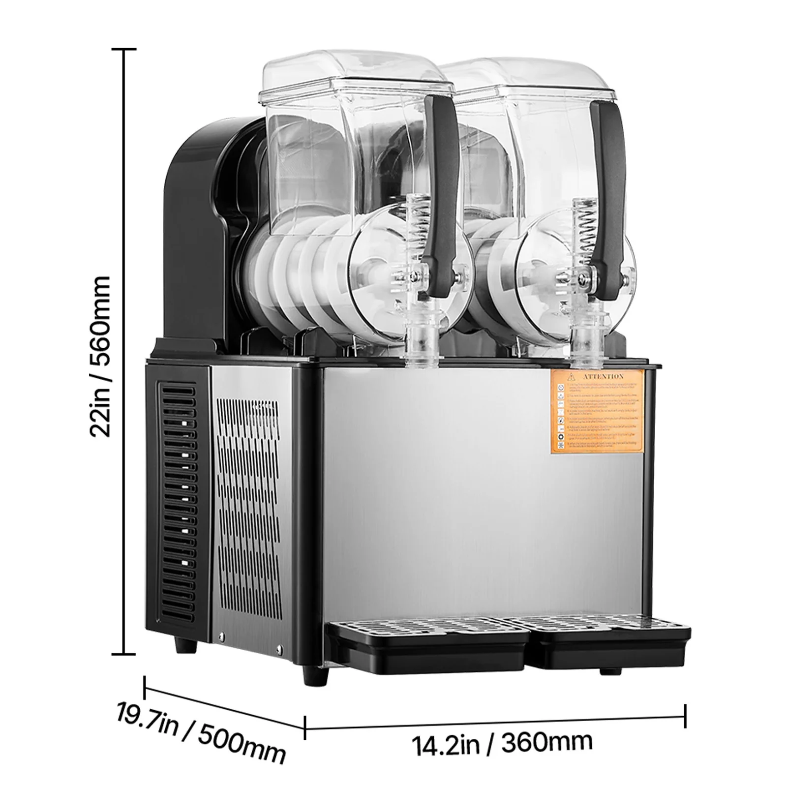 Commercial Slushy Machine, 4L*2 Tank Slushie Machine, Frozen Drink Machine with Temperature Preservation, Slushy Maker Machine - Image 9