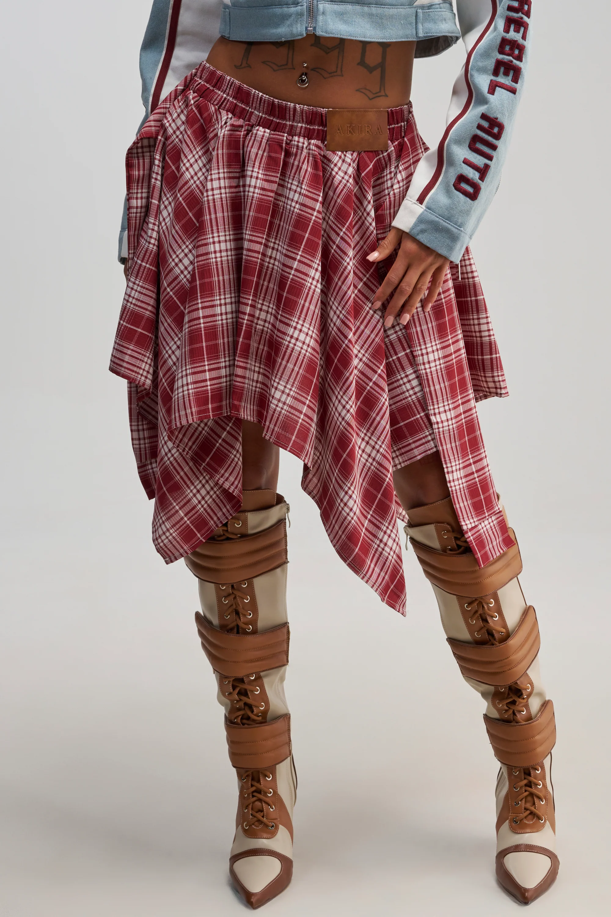 TIME FOR SOME FUN PLAID MINI SKIRT - Akira Store