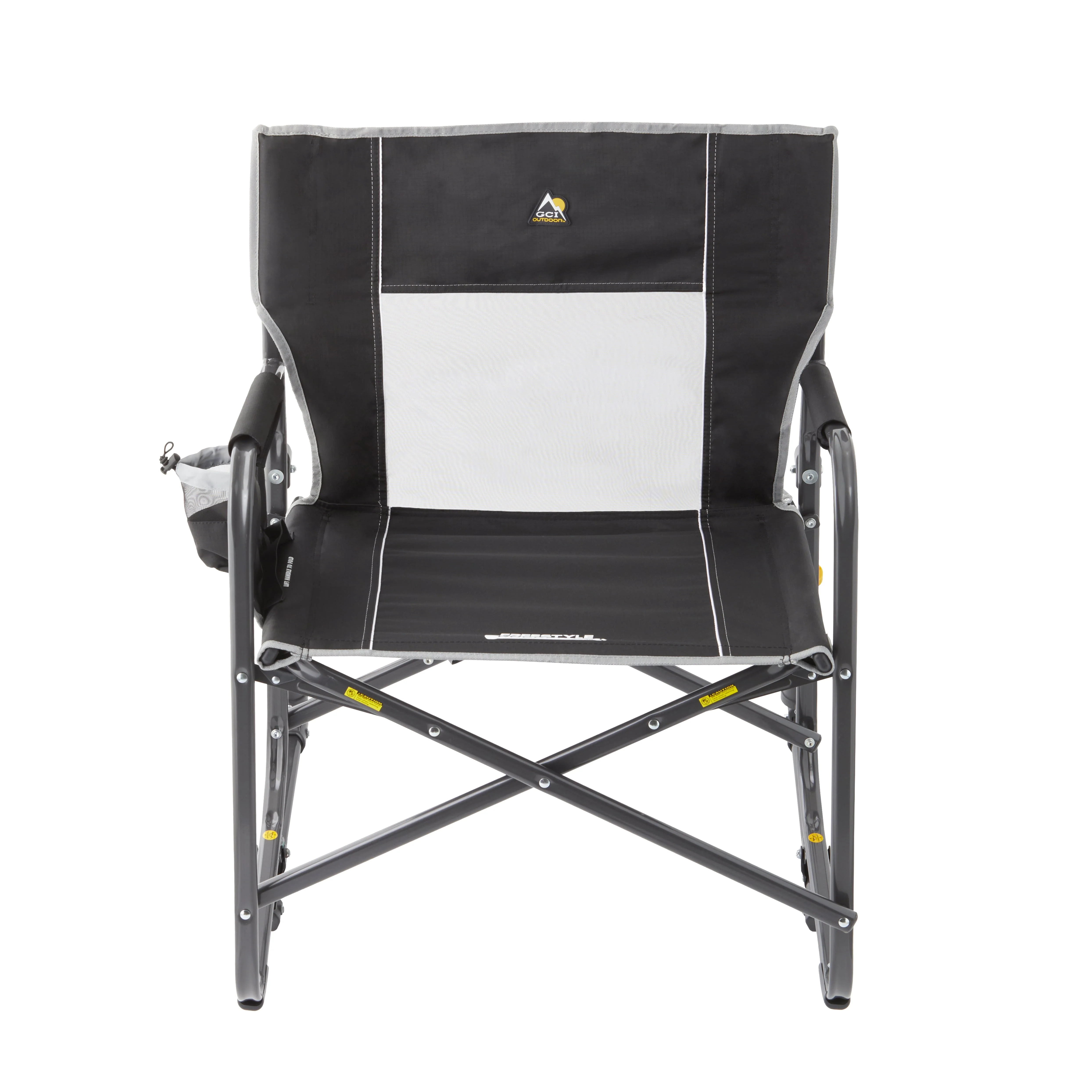 Freestyle Rocker XL Heavy Duty Portable Folding Camping Chair, Pewter Gray Image 7