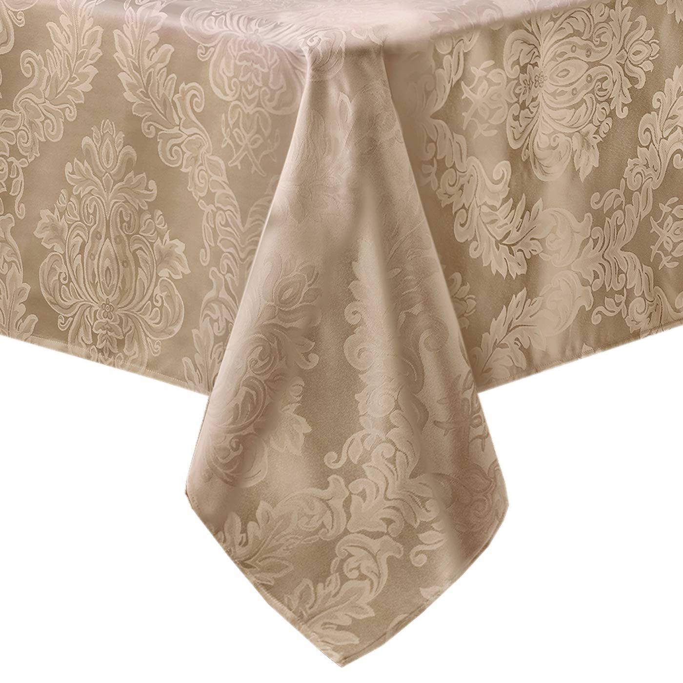 Elrene Barcelona Damask Fabric Tablecloth - 52