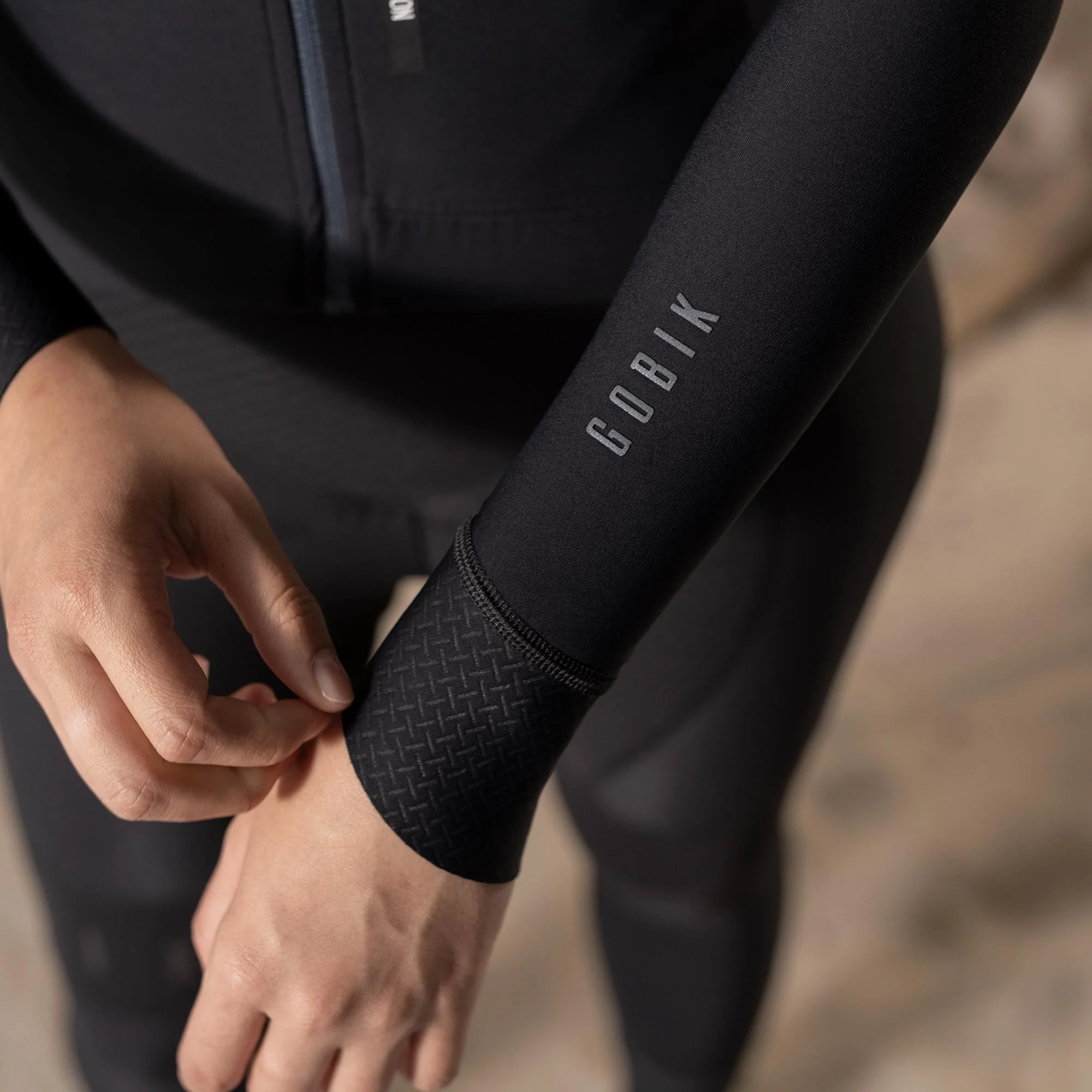 Gobik Long Jersey  Women Pacer Solid Jet Black