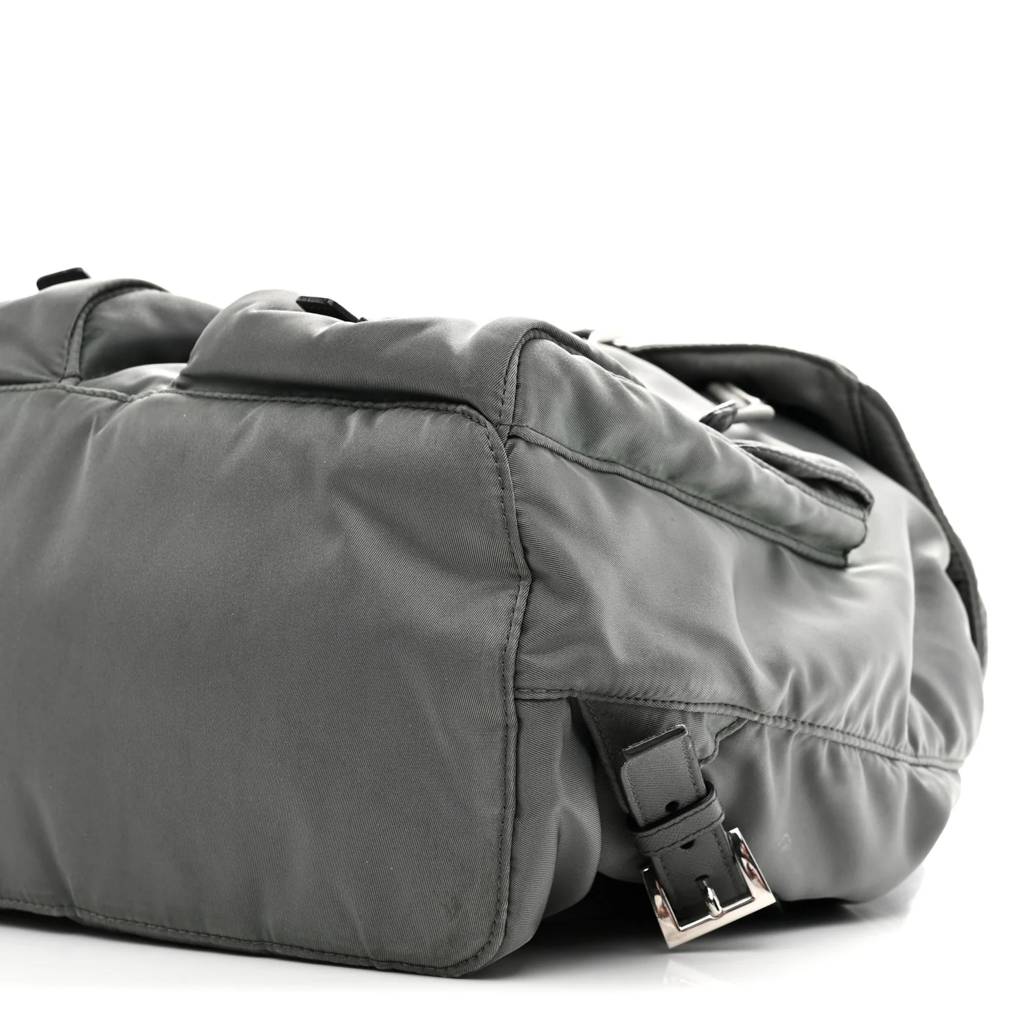 Tessuto Nylon Saffiano Medium Backpack Anthracite