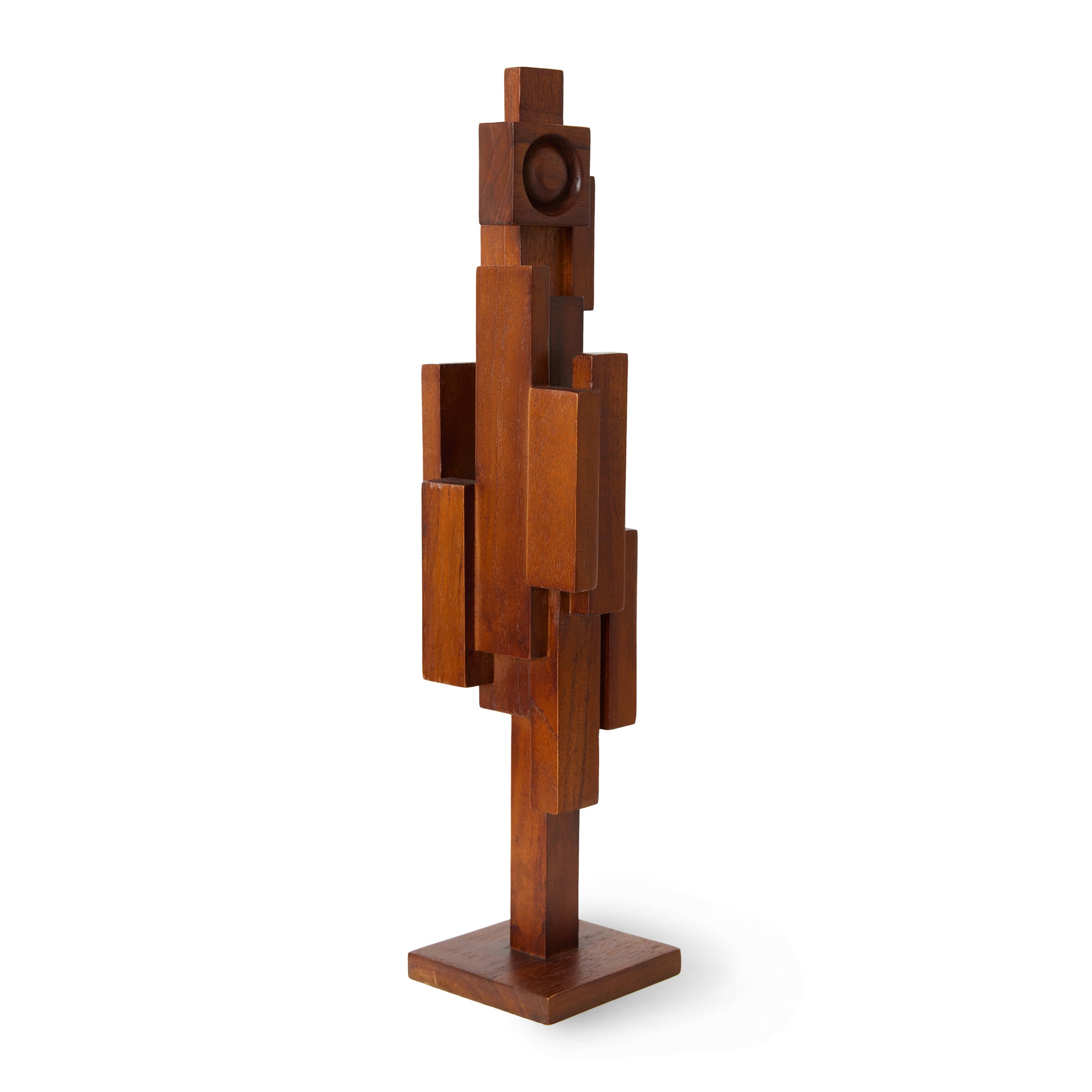 HKliving Skyline Sculpture Ornament - Espresso S