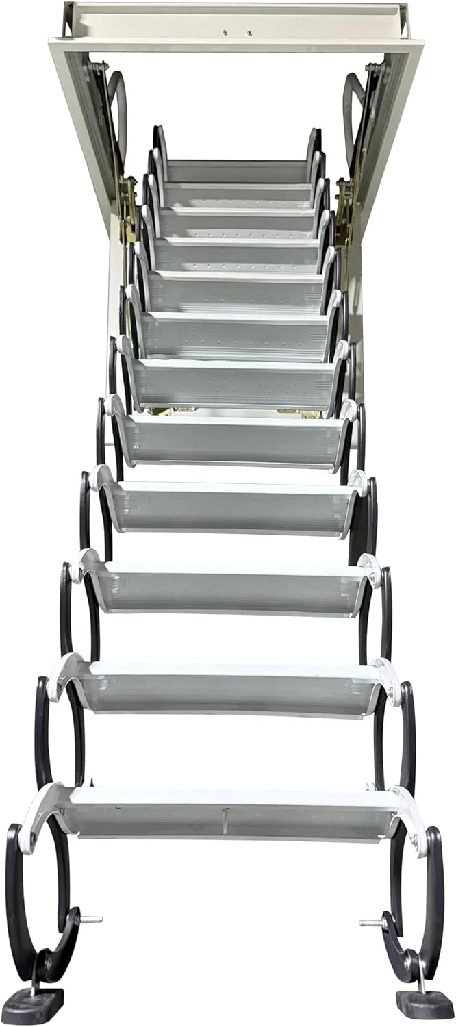 Attic Ladder Rough Opening Size 30 Inch x 30 Inch 12 Steps 9.8 Feet Height - Image 5