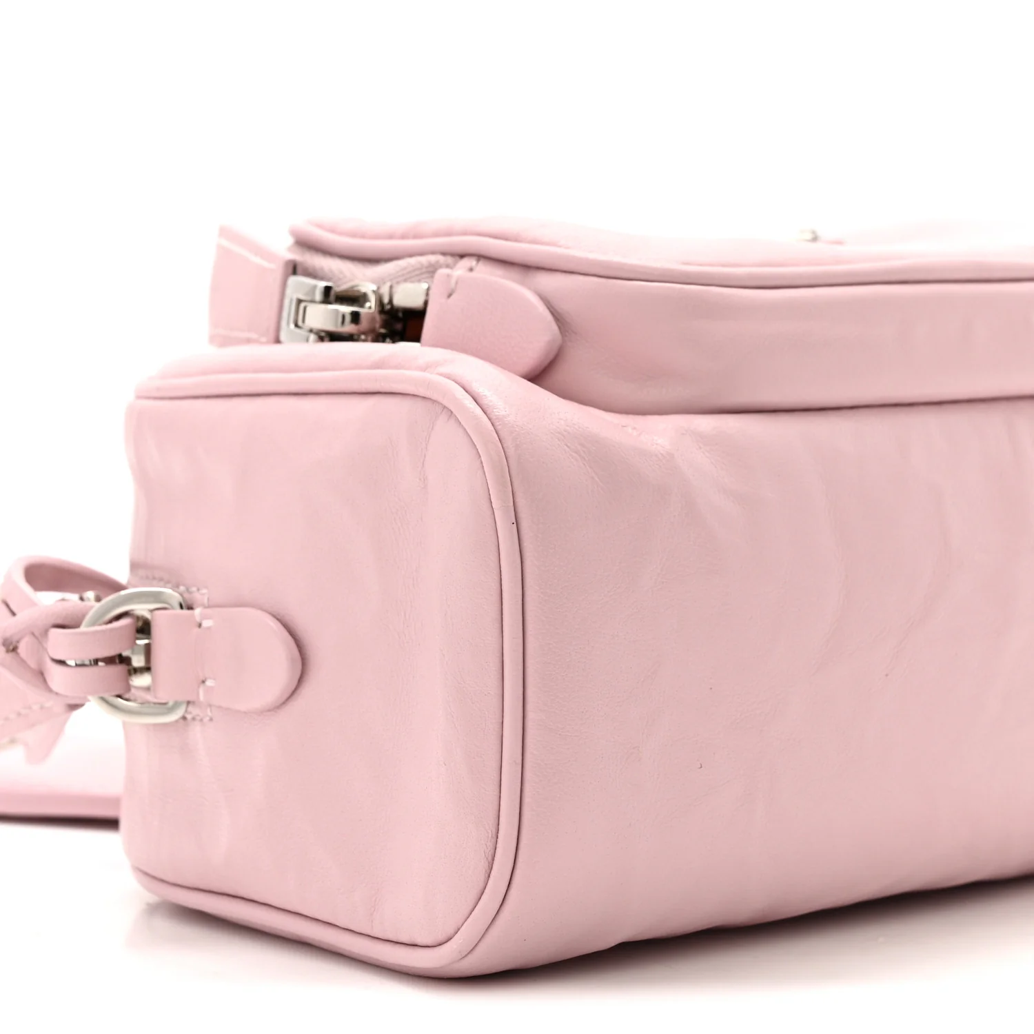 Nappa Antique Multi-Pocket Shoulder Bag Alabastro