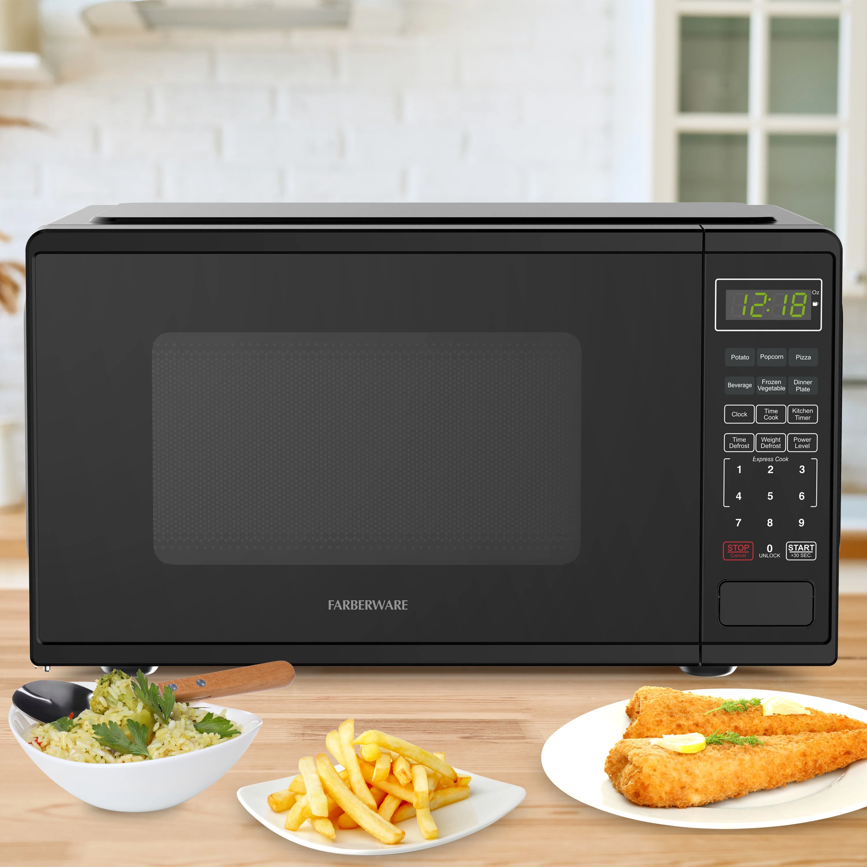 FMGZ09BKA 0.9 Cu. Ft. Microwave Oven, 900W, Digital Control, LED Display, 6 Cooking Presets, Black(Black 0.9) - Image 10