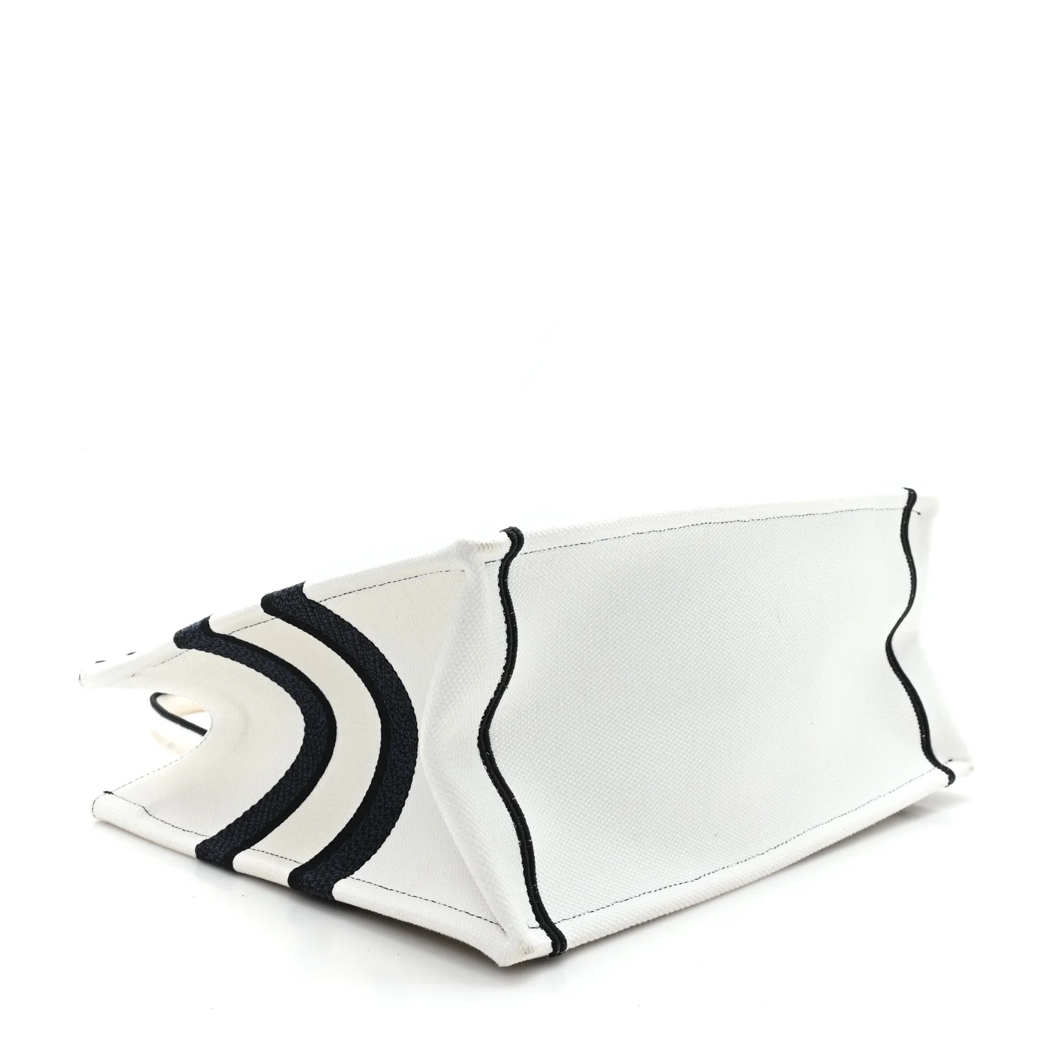 Canvas Embroidered Medium Miss Dior Graffiti Book Tote Navy White