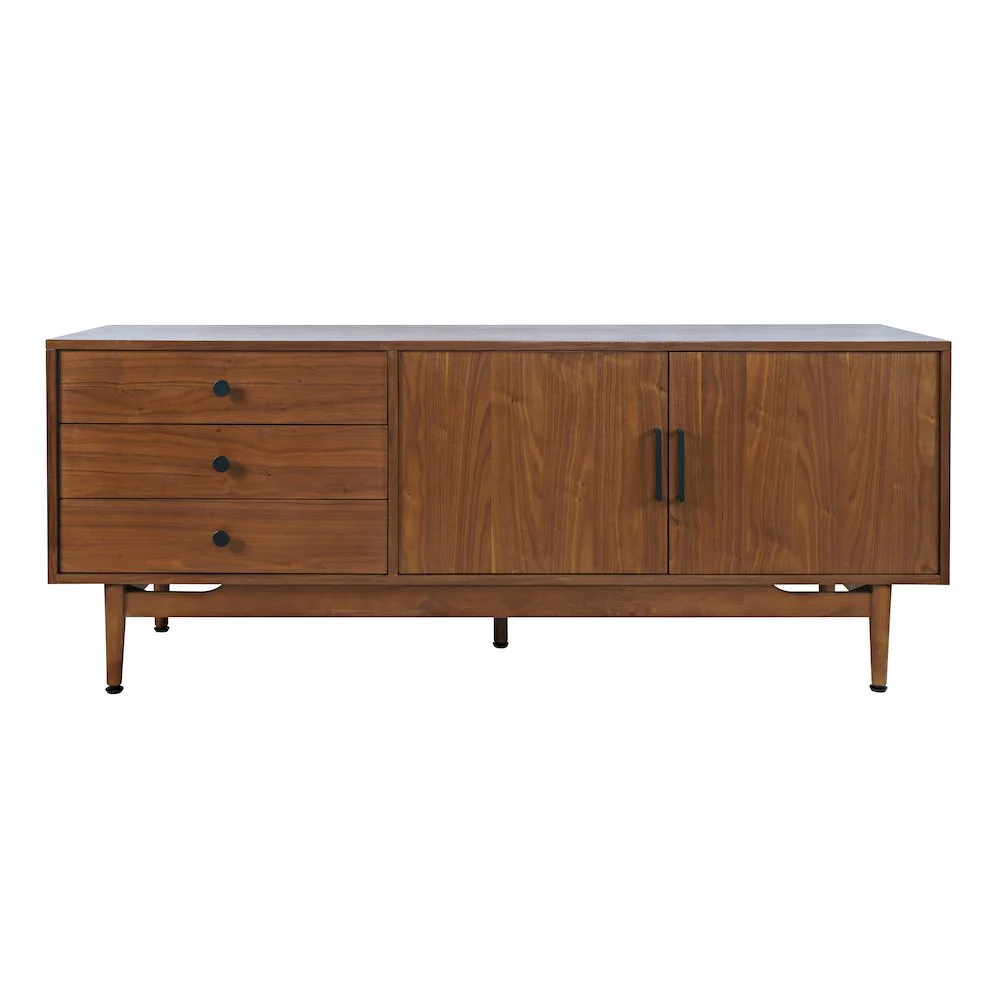 Olson 67" Mid-Century Modern Scandinavian Console TV Stand Storage Cabinet - Image 6