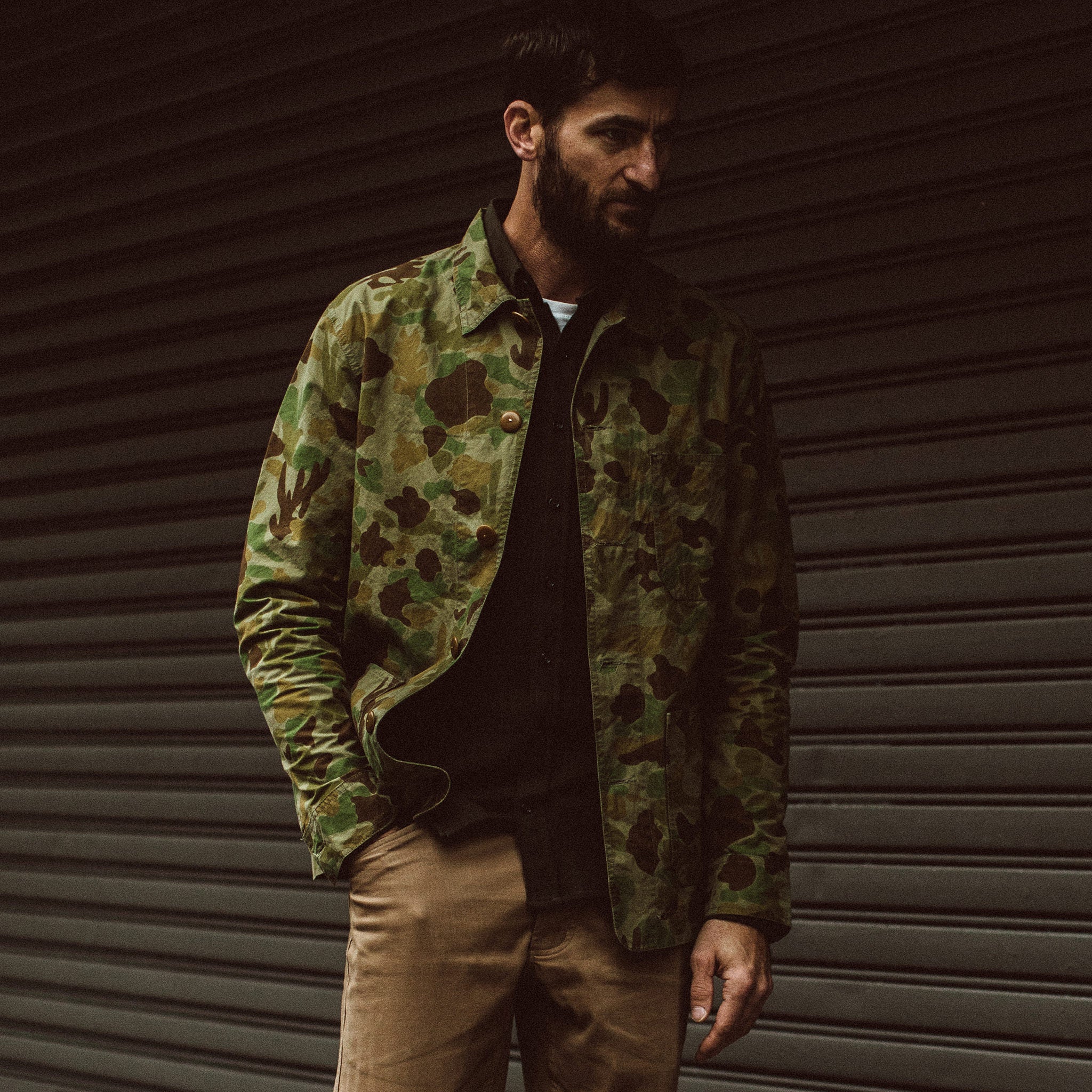 La veste Ojai en camouflage aride ciré sec