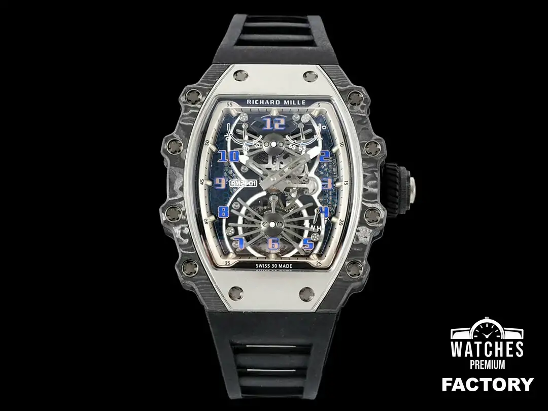 Richard Mille RM21-01 RM Factory Skeleton Dial Black Strap