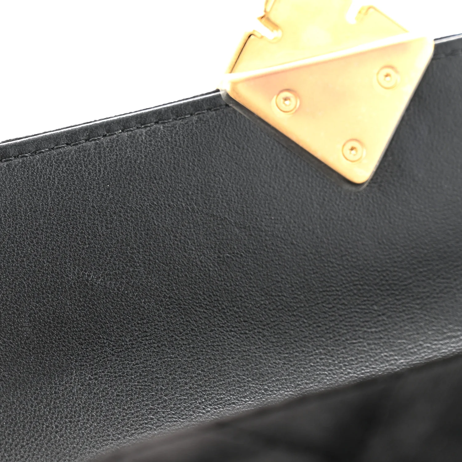 Velvet Strass Diamond Lock Flap Black