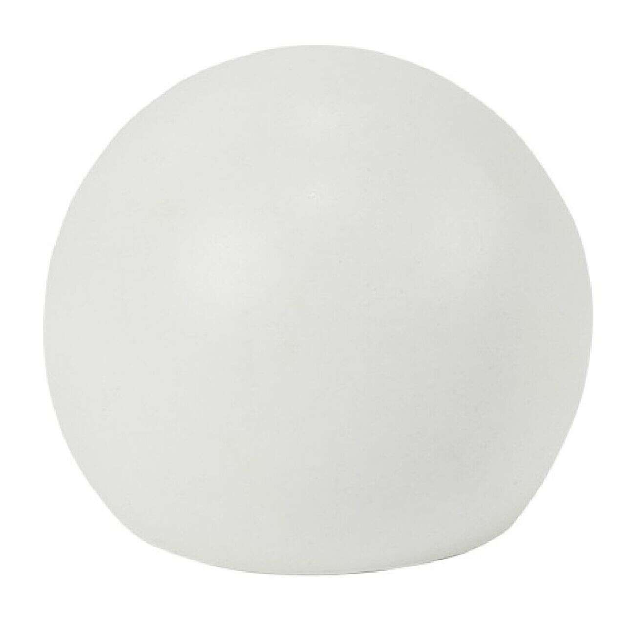 Embout tringle à rideau Ø16 mm métal forme boule blanc mat x2