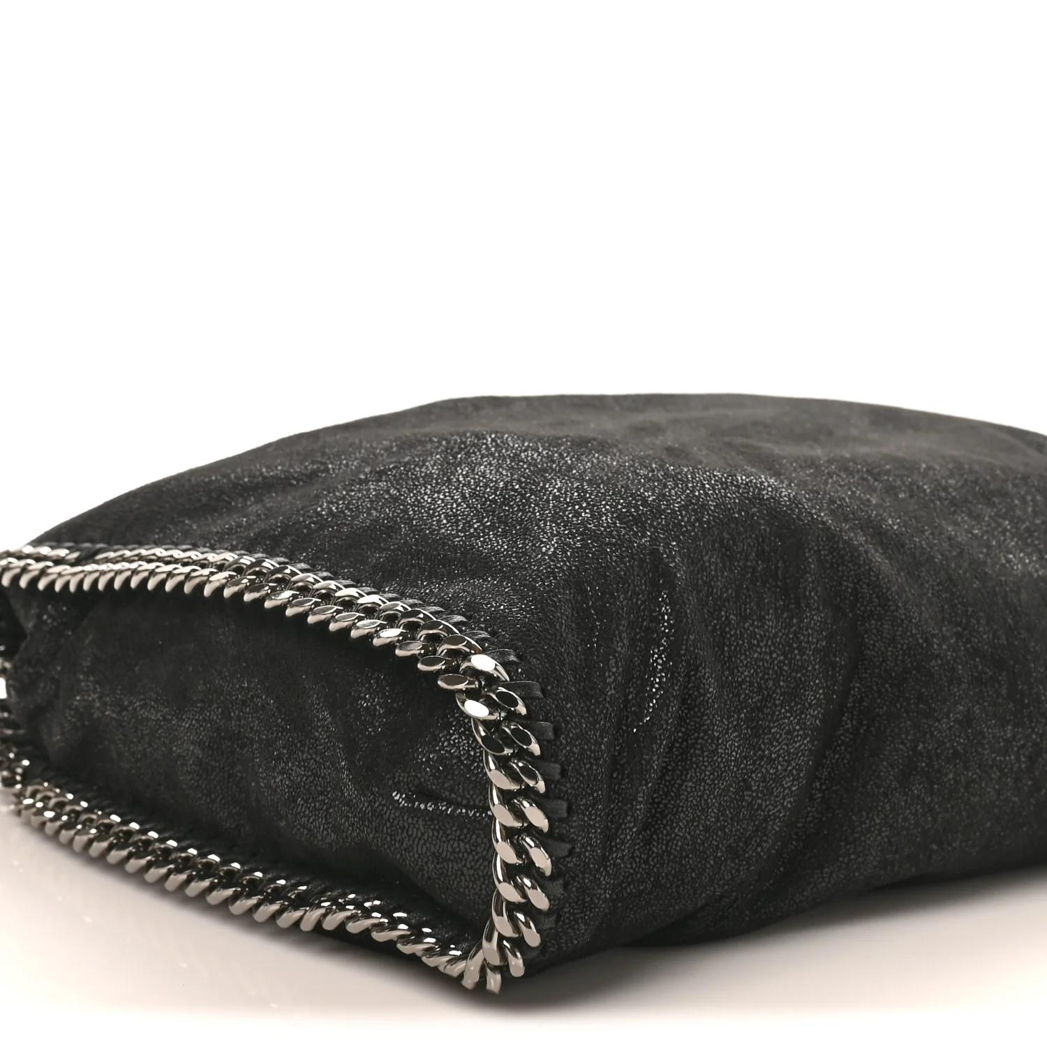Shaggy Deer Falabella Fold Over Tote Black