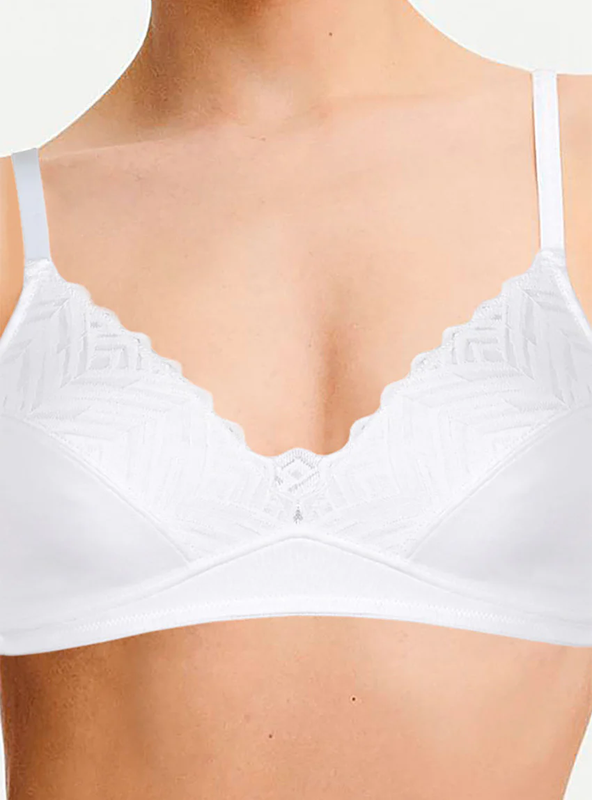 Soutien-gorge confort coton blanc