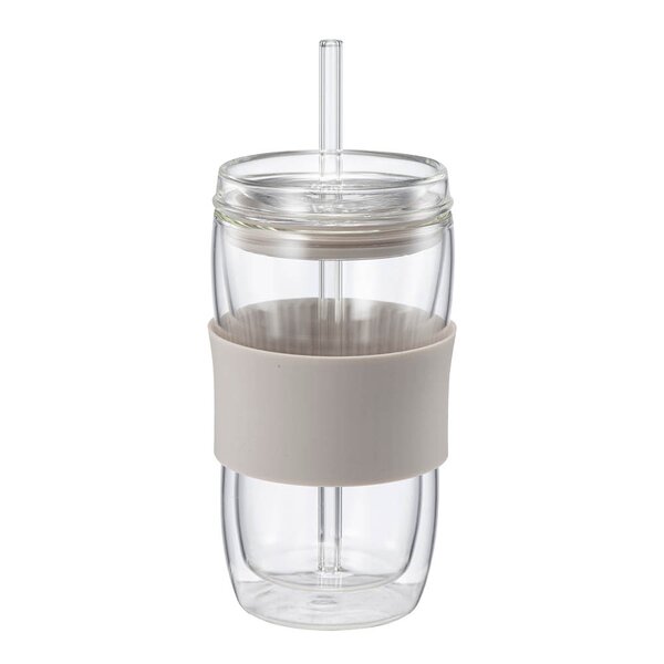 Sipster dobbelvegget drikkeglass 30 cl varm grå