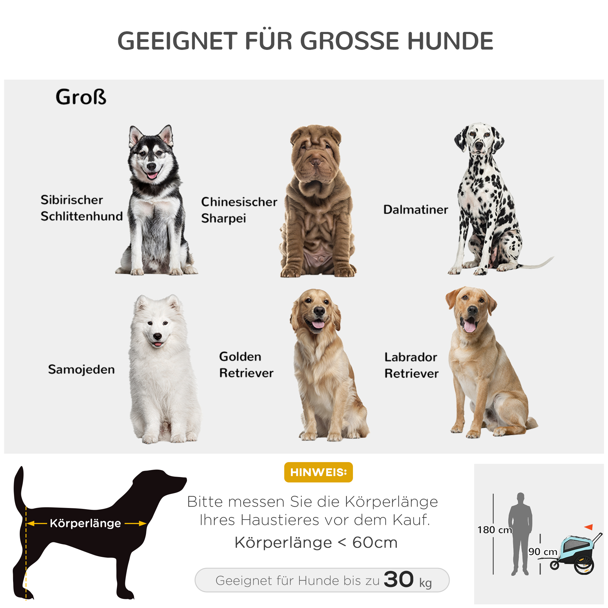 PawHut 2-in-1 hondenaanhanger, schuiffunctie, 2 ingangen, gaasraam, zonwering, stalen frame, lichtblauw, 170 x 77 x 90 cm