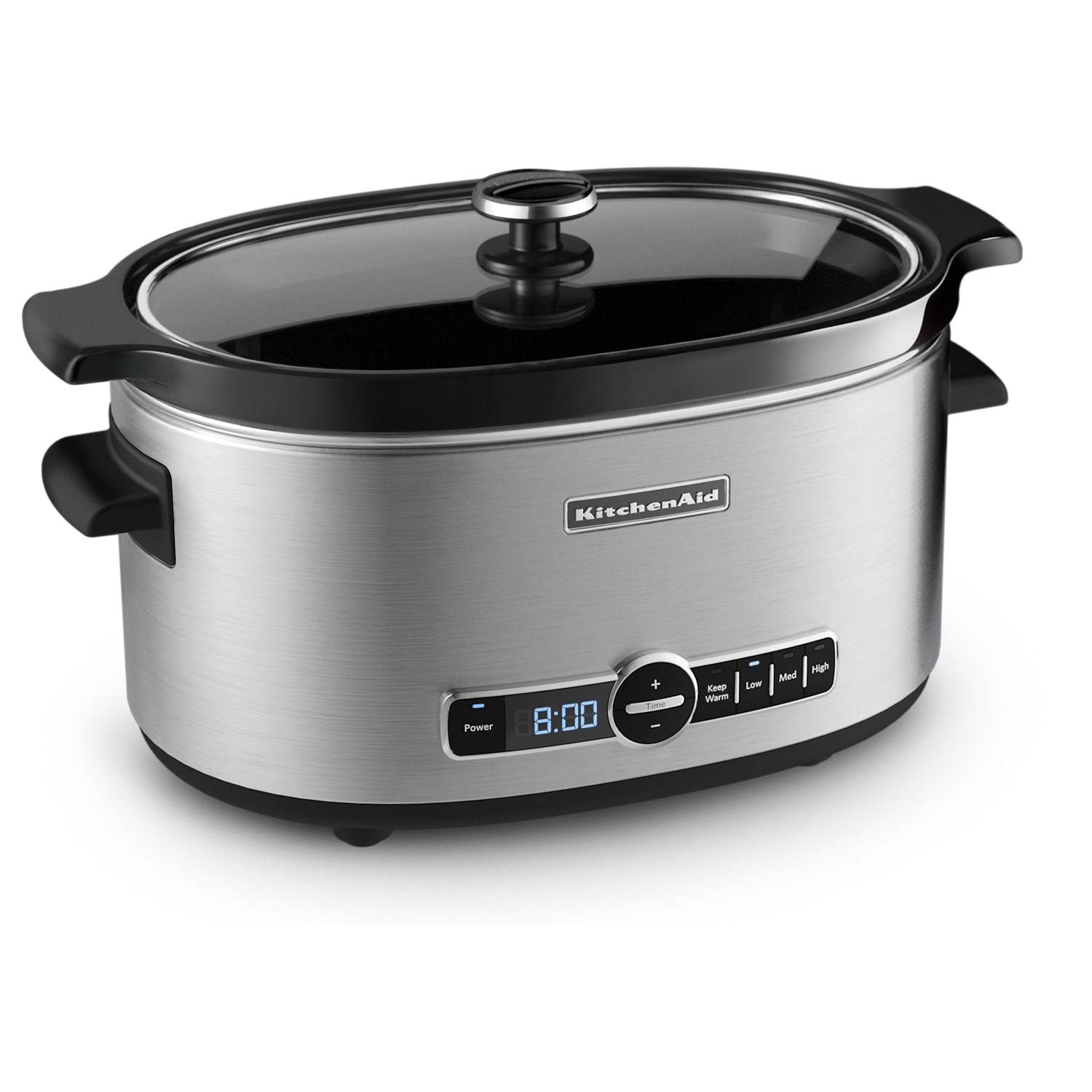 KitchenAid KSC6223SS - Slow cooker - 6 qt - stainless steel