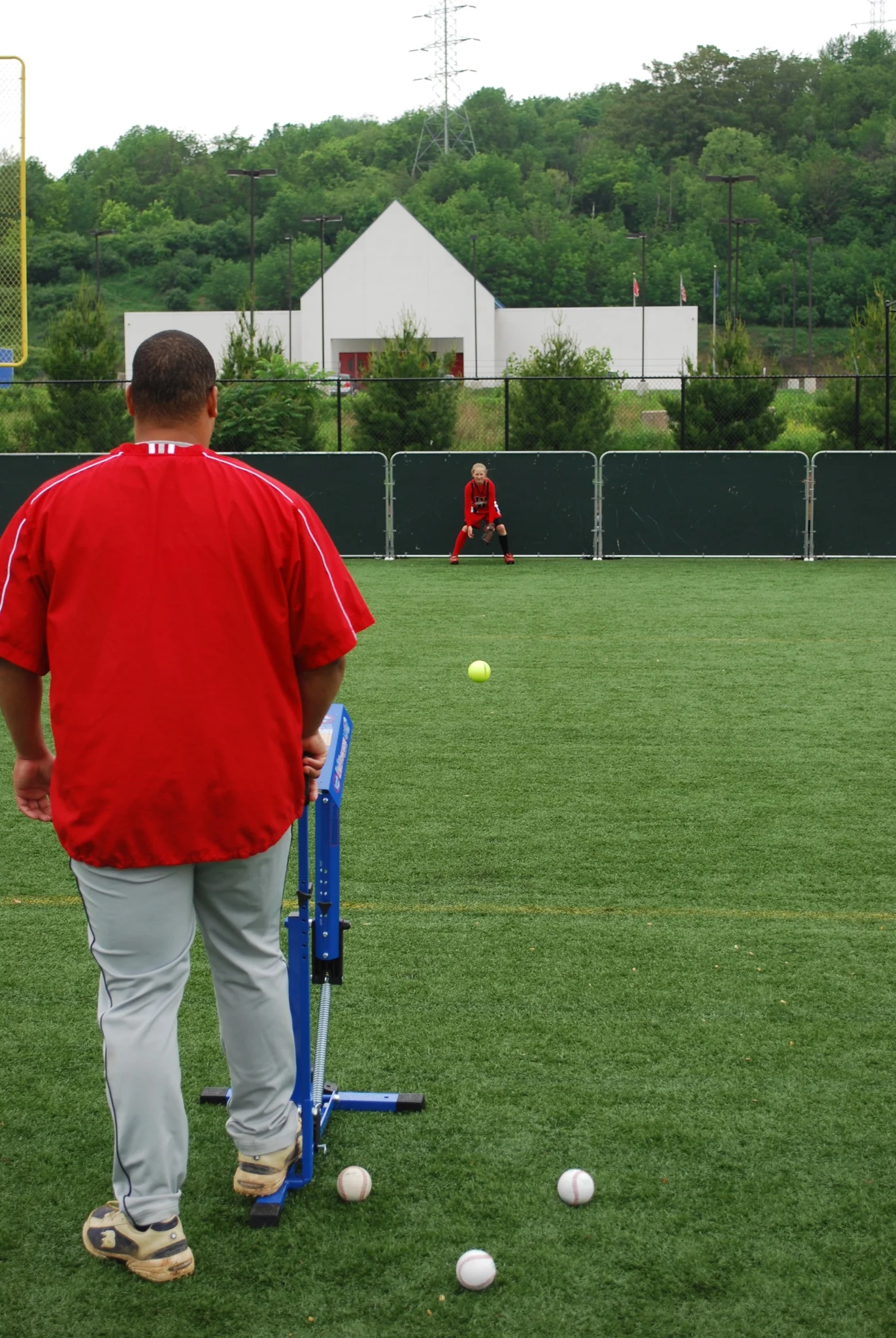 Blue Flame Pitching Machine �C Manual Baseball Softball Trainer, Throws Up to 60 MPH, Youth Adult Practice Tool - Image 5
