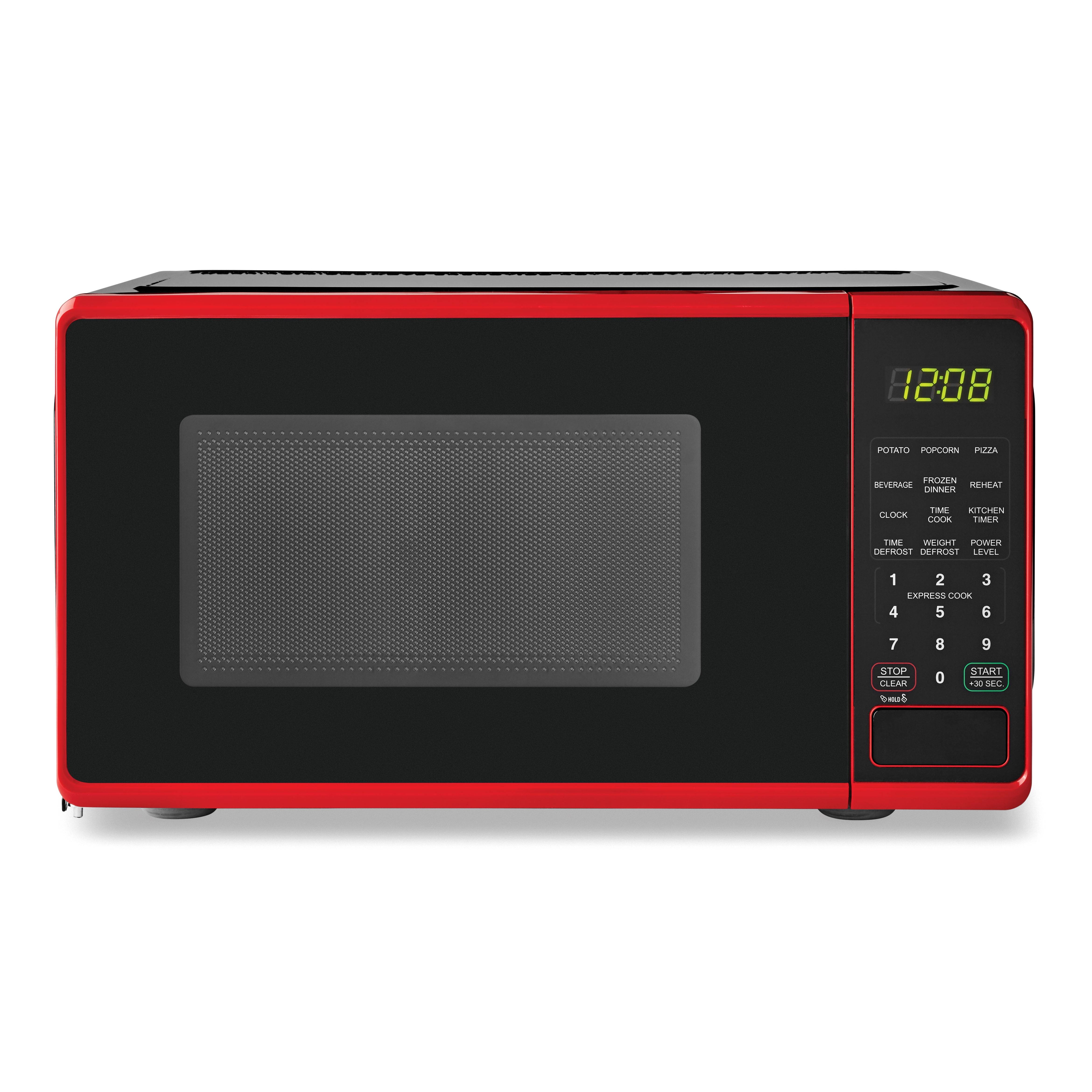 Mainstays 0.7 Cu. ft. Countertop Microwave Oven, 700 Watts, Red, New, Size: 0.7 Cu ft