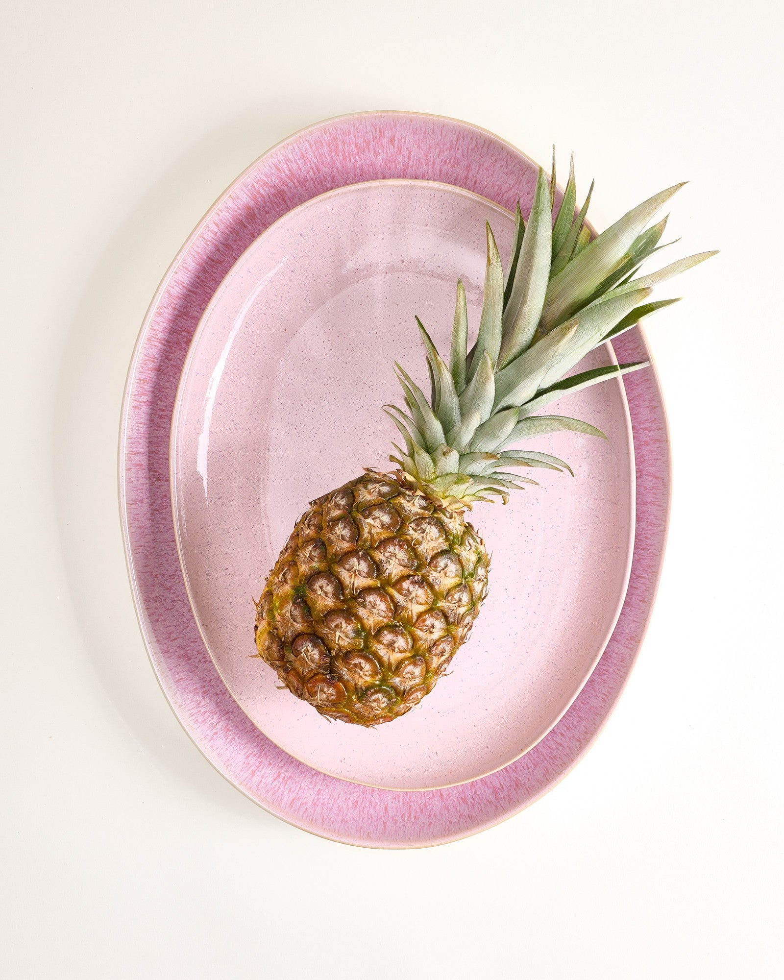 AREIA - SERVING PLATTER L OVAL ROSÉ