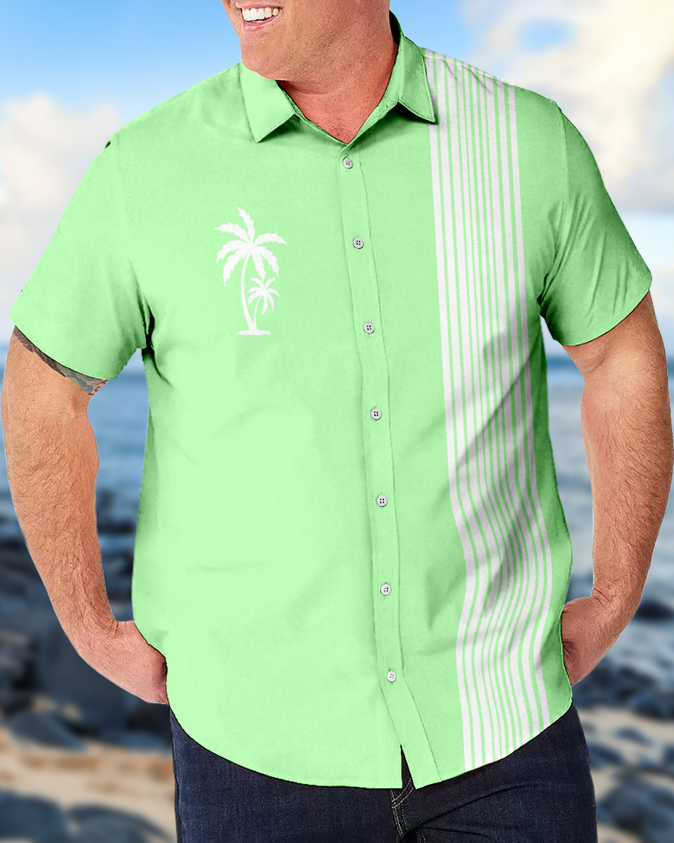 Chemise hawaïenne décontractée à manches courtes pour homme, grandes tailles, modèle 007