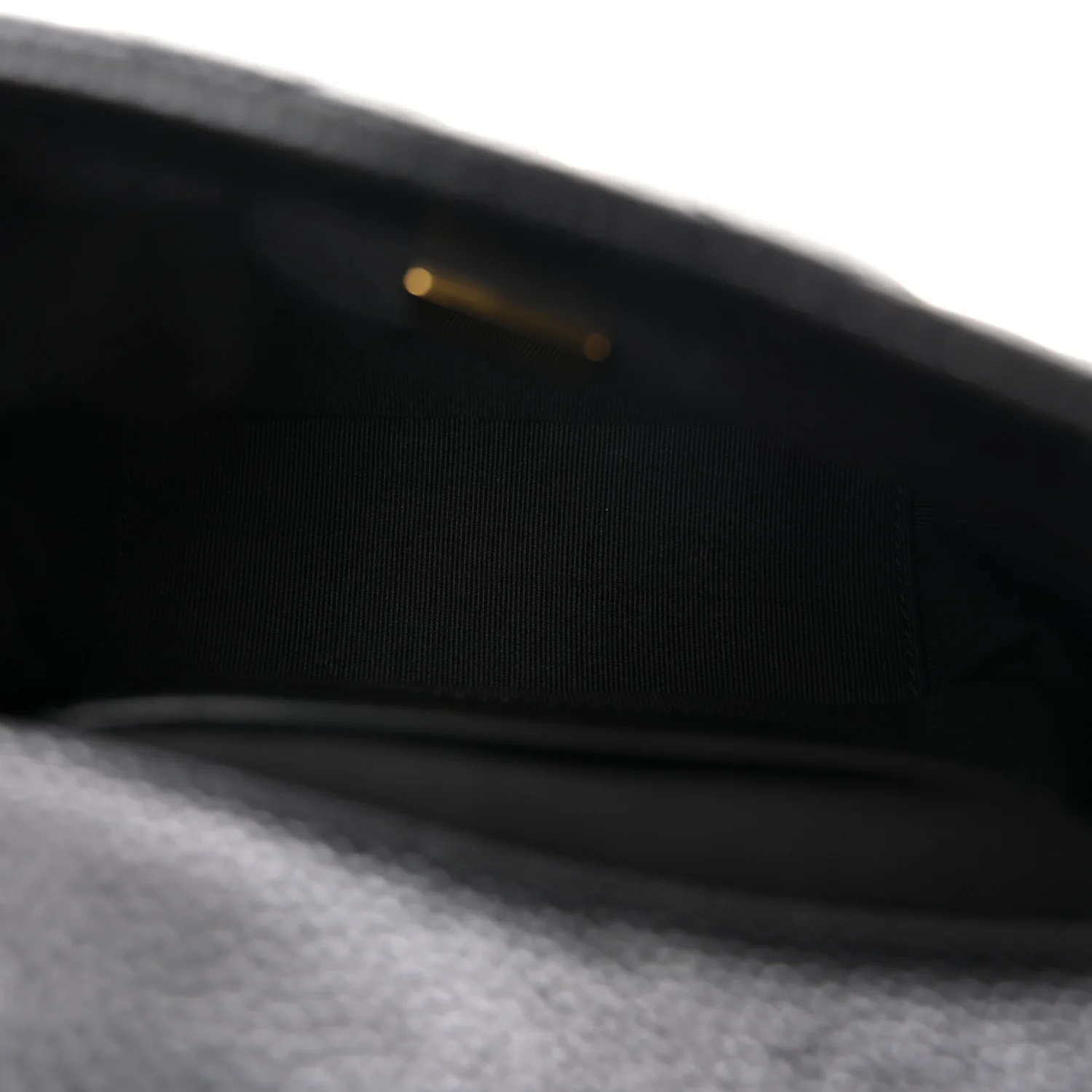 Grained Lambskin Quilted Mini Flap Black