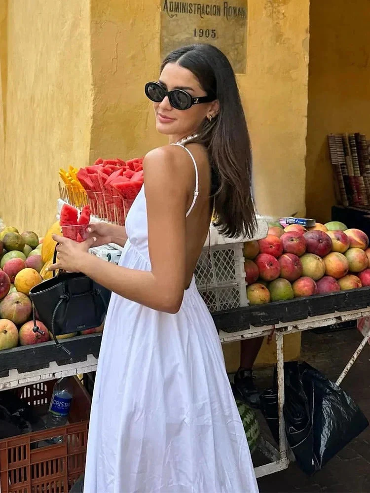 Sophie Paris | Robe longue d’été à fines bretelles