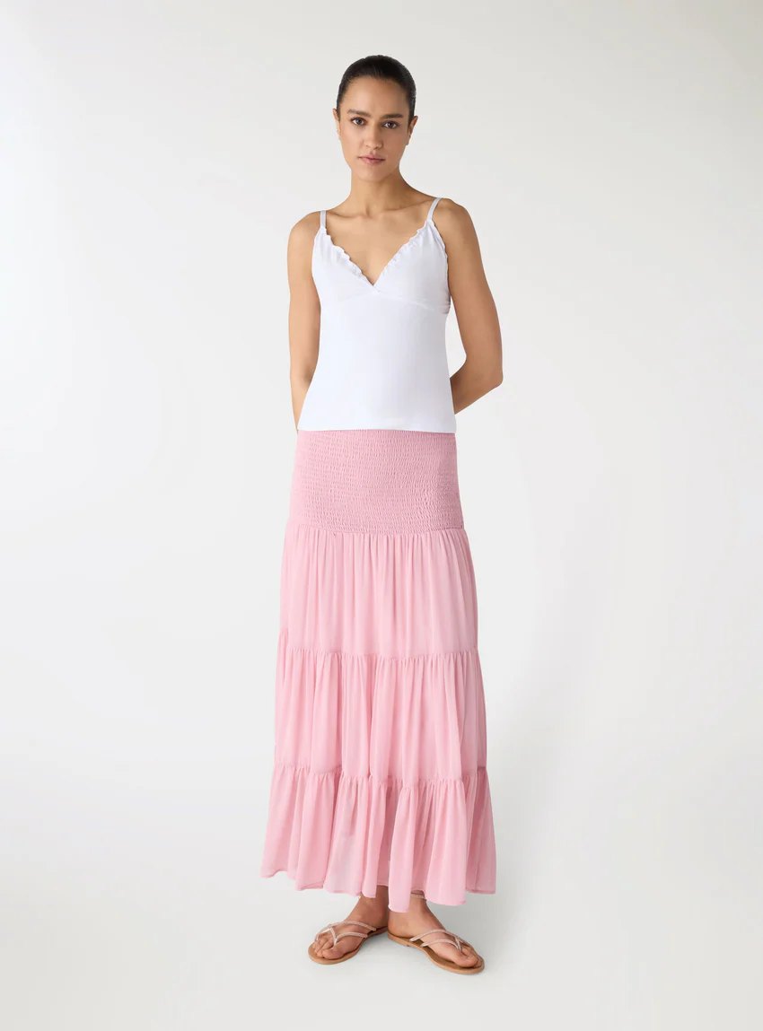 Terranova Gonna lunga con vita smock