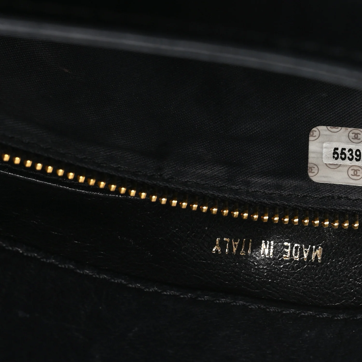 Lambskin Quilted CC Flap Shoulder Bag Black