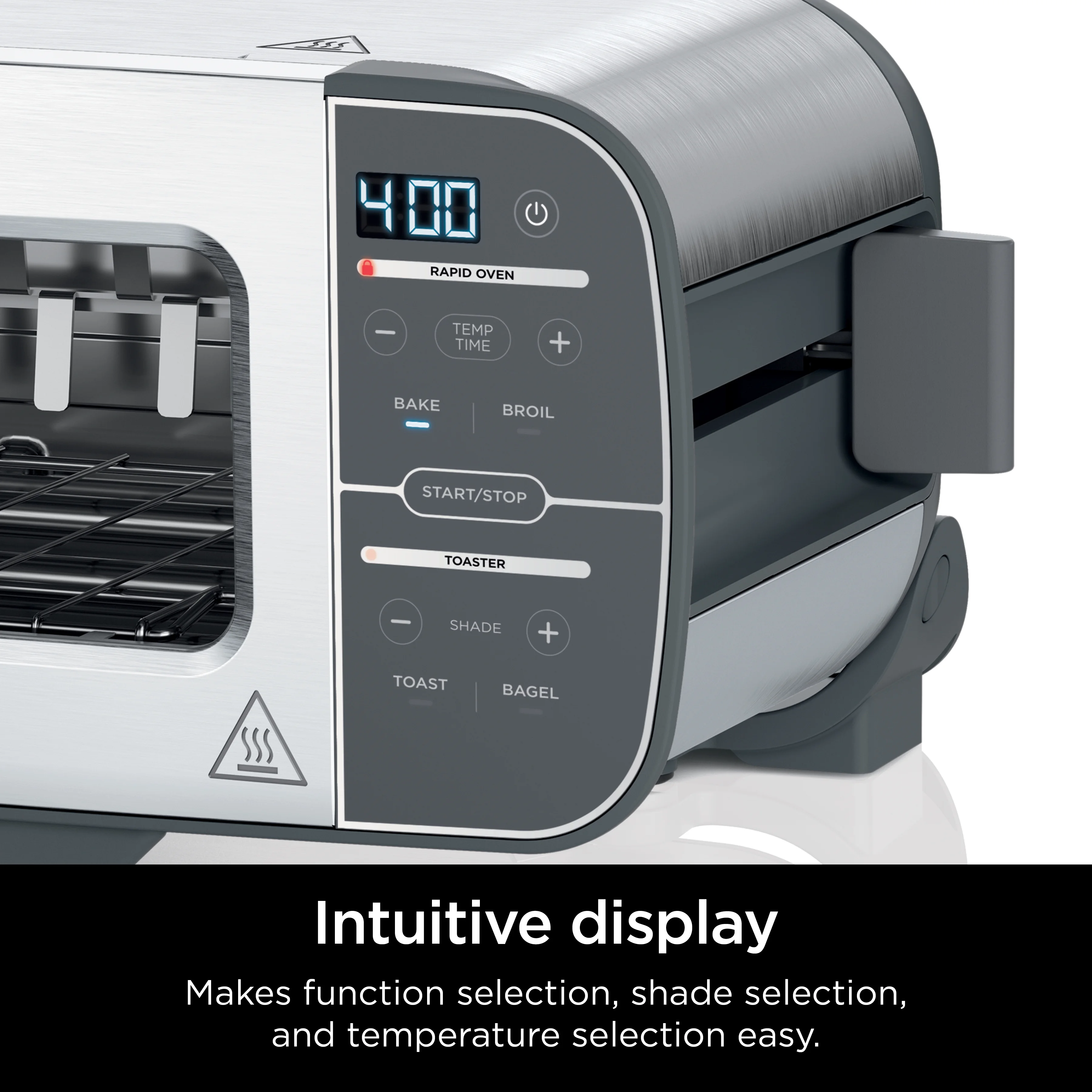 Ninja? Foodi? 2 - in - 1 Flip Toaster, 2 - Slice Toaster, Compact Toaster Oven, Snack Maker, 1500 Watts, ST100