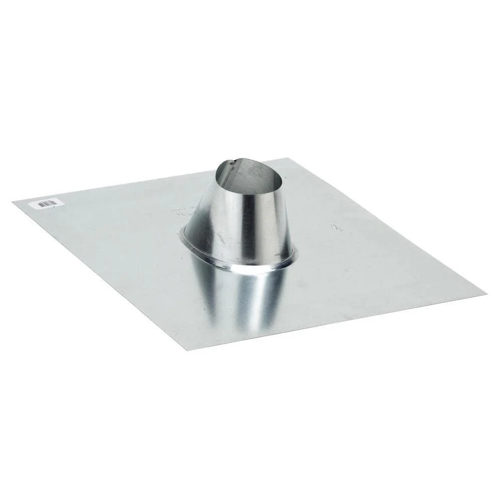 Galvanized Plumber’s Roof Pipe Flashing, 1-1/2 in (Mill Finish)