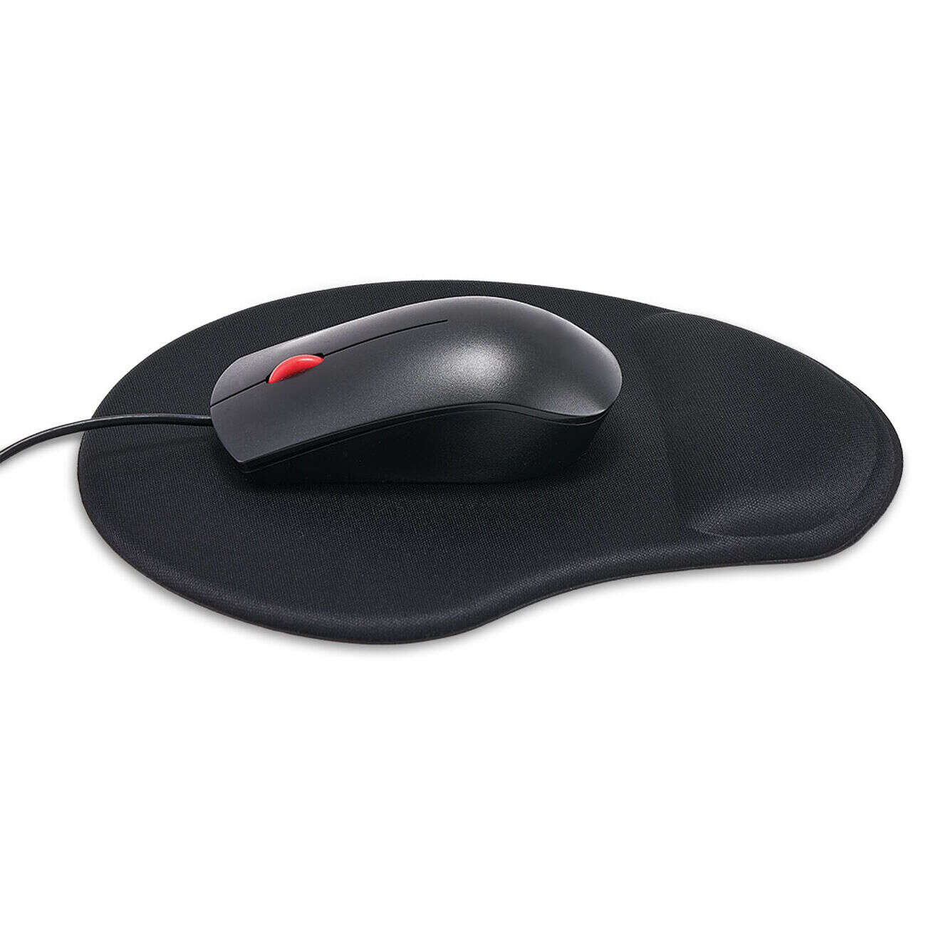 Tapis de souris repose poignet ergonomique noir