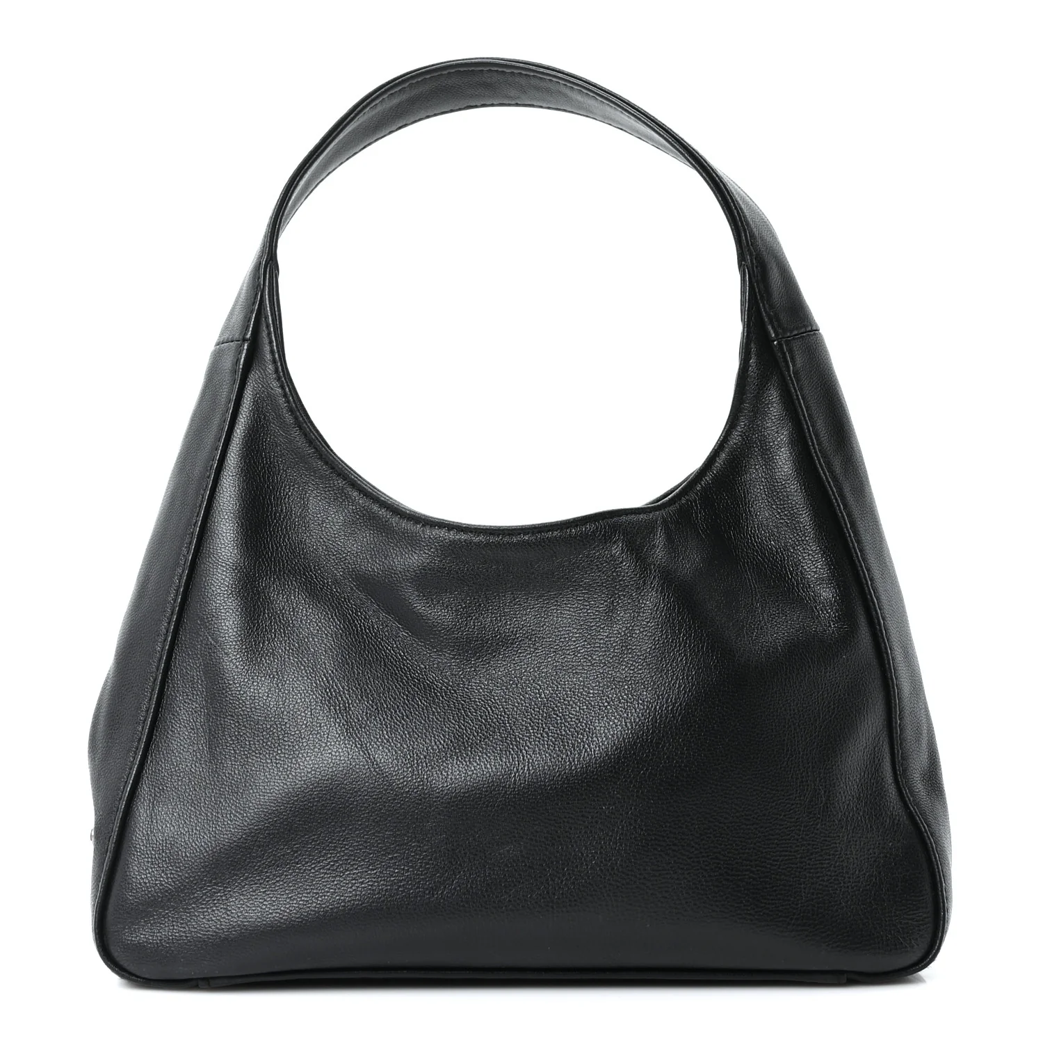 Nappa Mini Triangle Hobo Black