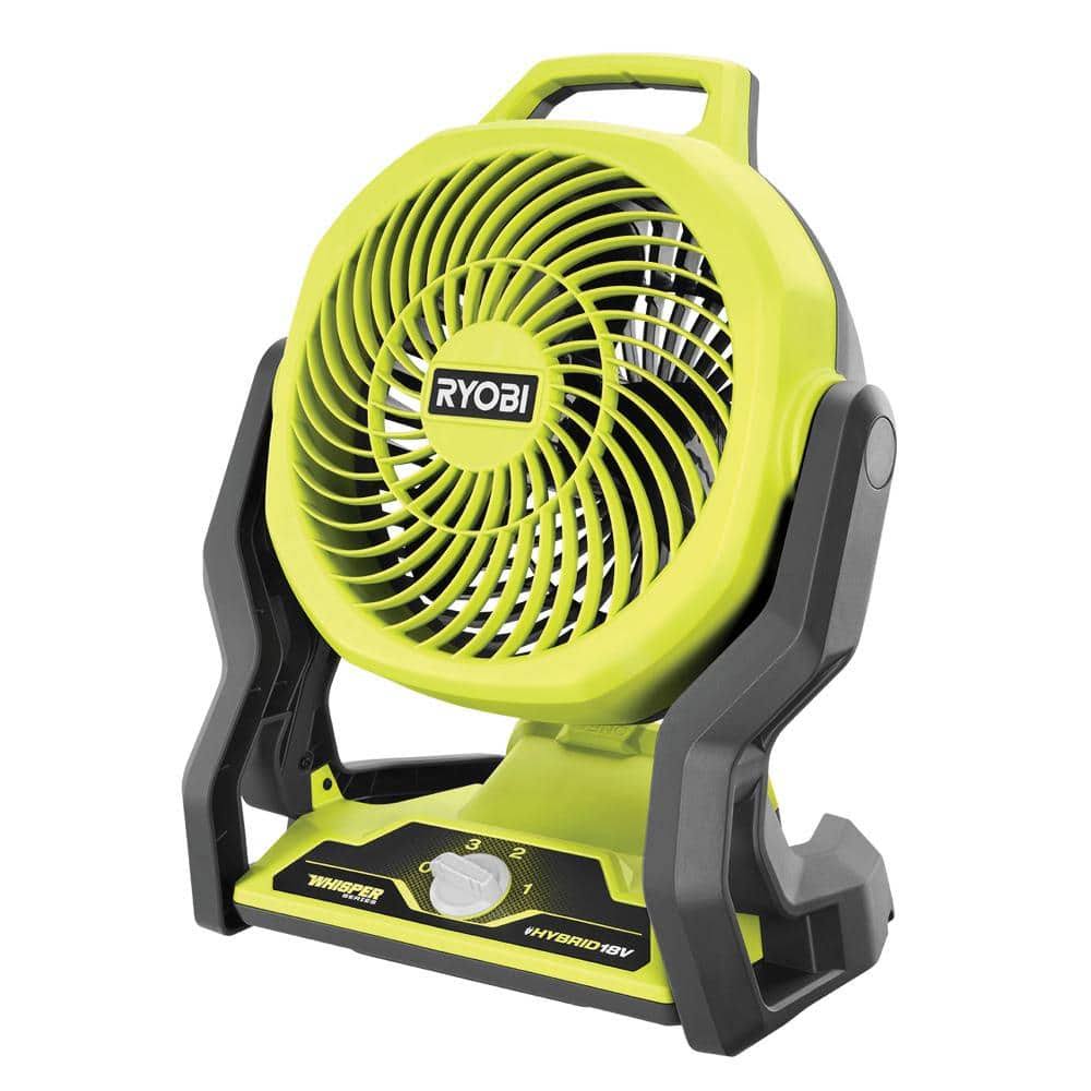 Ryobi PCL811B One+ 18V Cordless Hybrid Whisper Series 7-1/2 in. Fan (Tool Only)