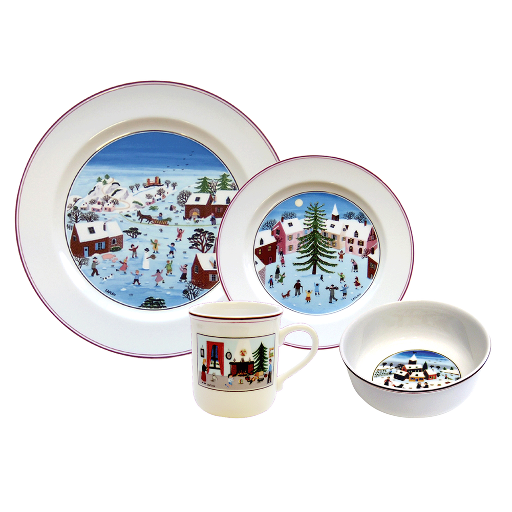 Design Naif Dinnerware set - Multi-colored, Premium Porcelain