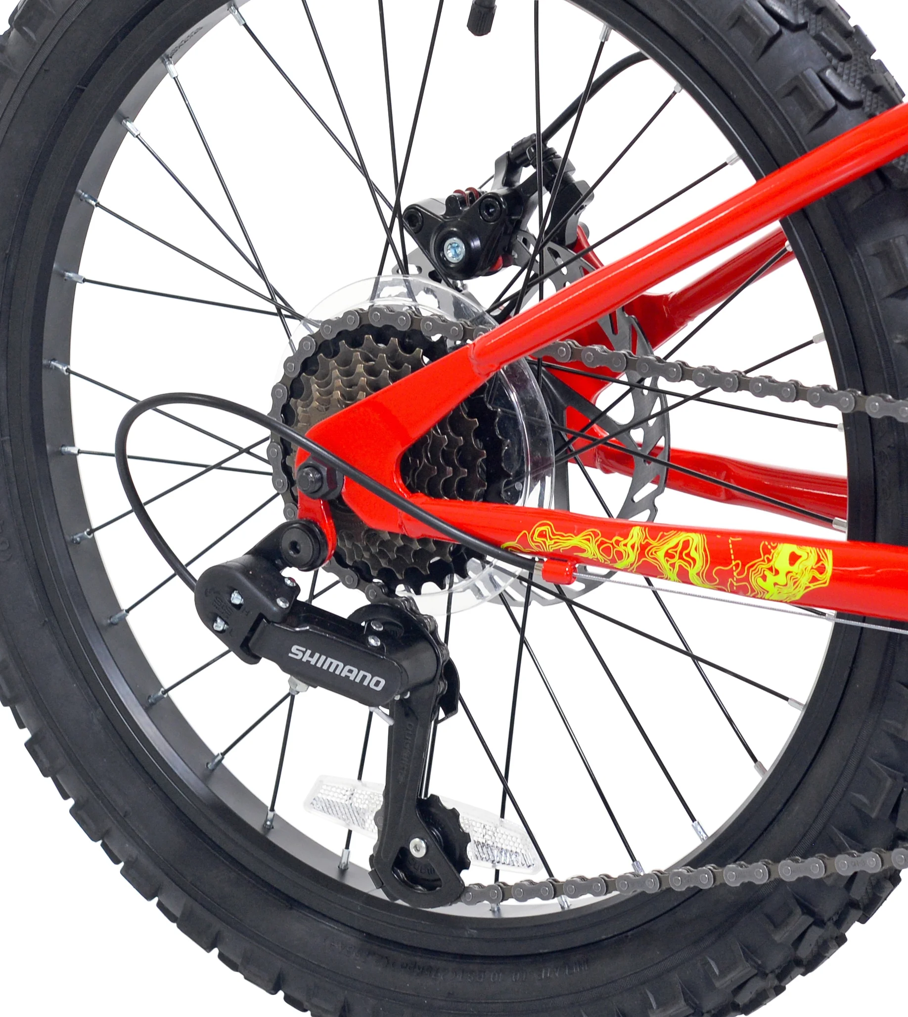 20" Vibe Mountain Bike, 7 Speed, Fits Rider 3'11"-4'4", Red, Child/Tween/Teen, Unisex - Image 5