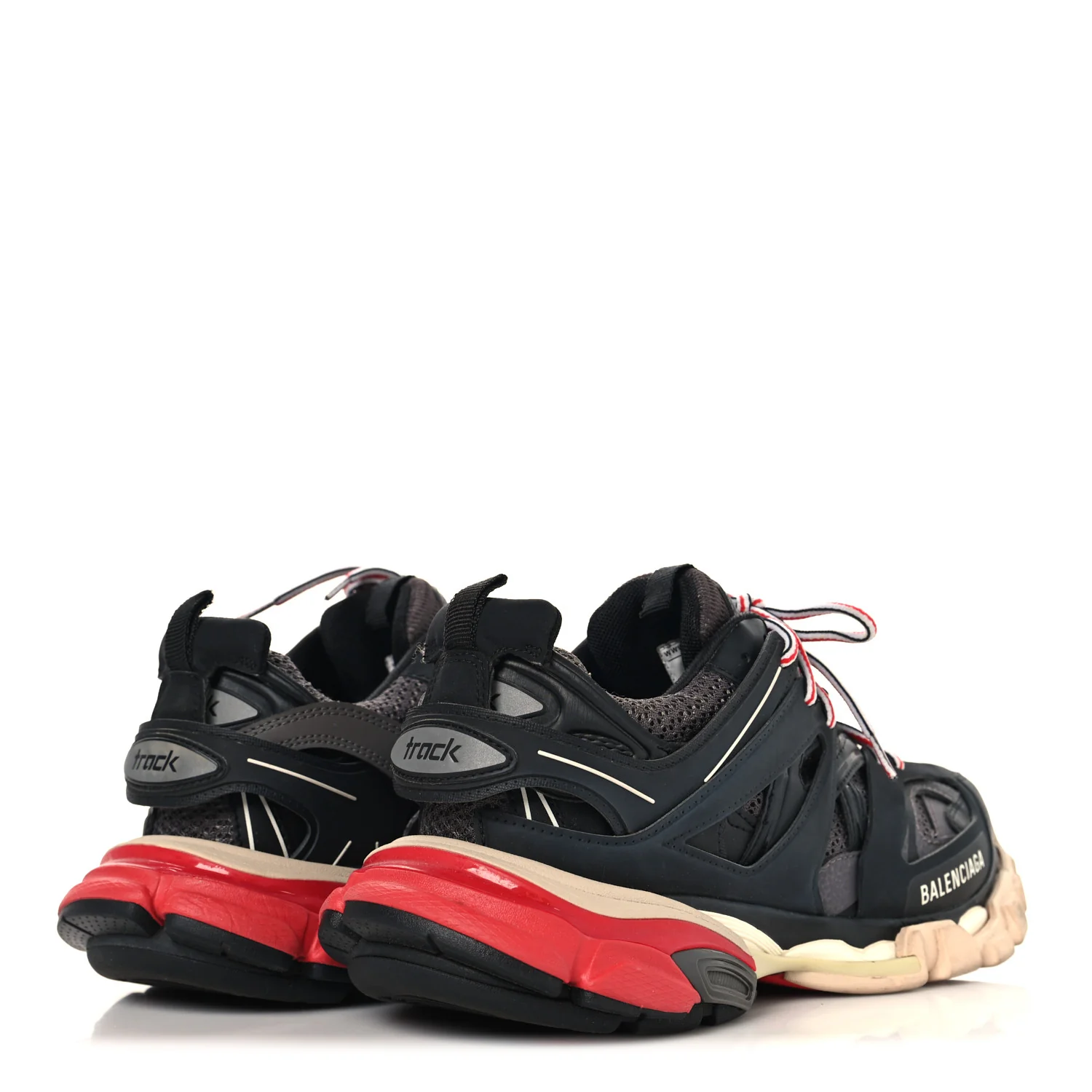 Mesh Nylon Womens Track Sneakers 39 Black Gris