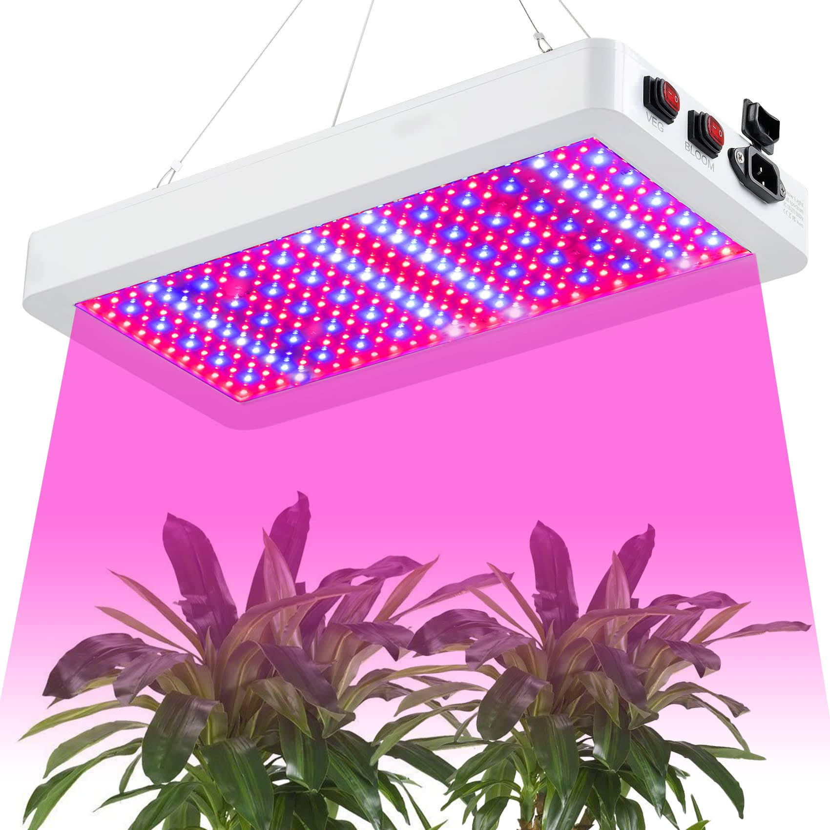 LED SERWING 1000W Grow Lights for Indoor Plants, Full Spectrum, for Seed Starting, Vegetable and Flower