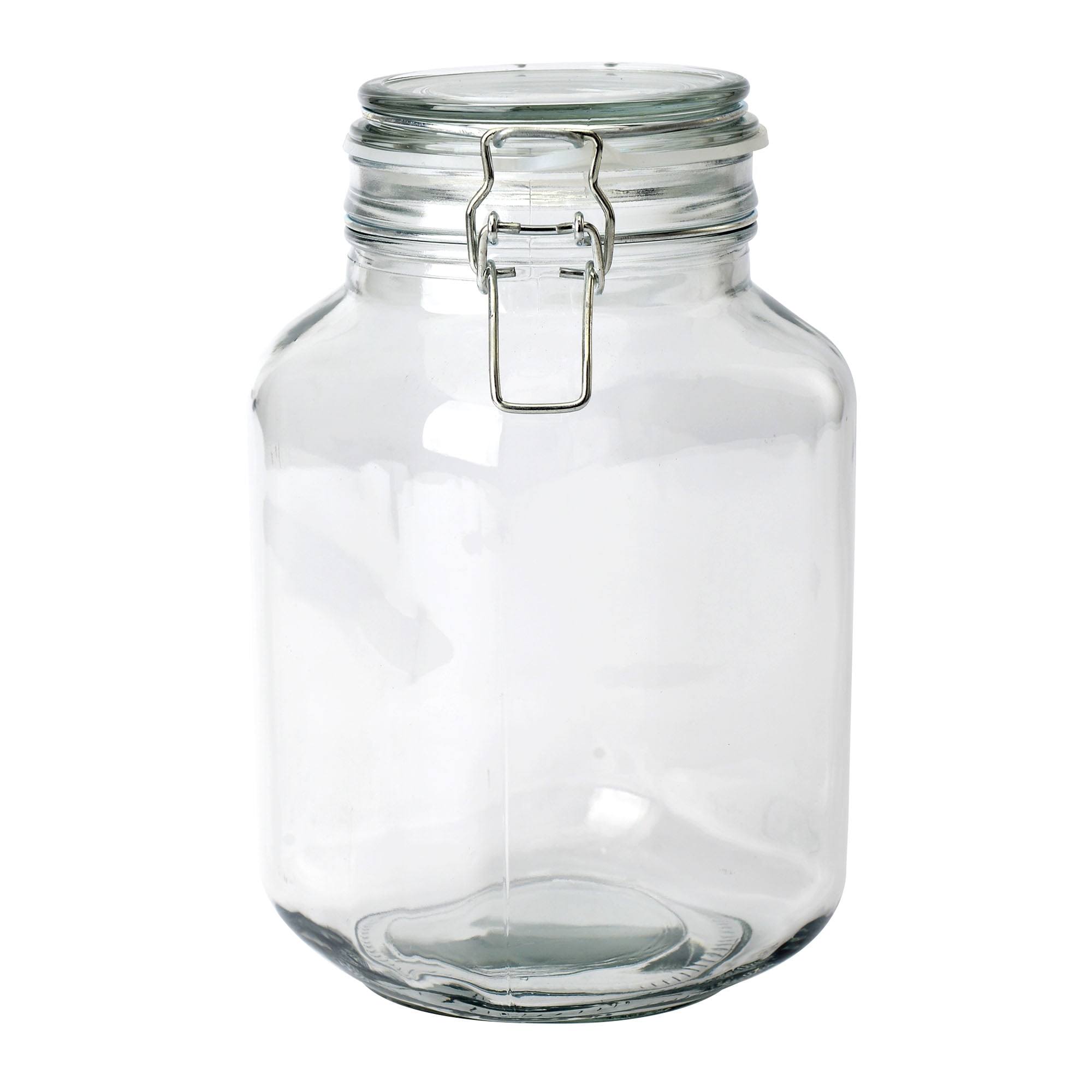 Mainstays Glass Lock Lid Jar, 67 oz