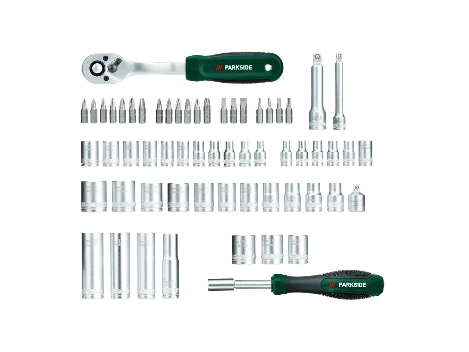 PARKSIDE Set de douilles et dembouts, 61 pices
