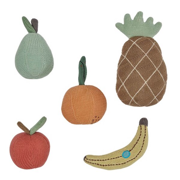 Yummy mini frukt 12x12 cm Multi