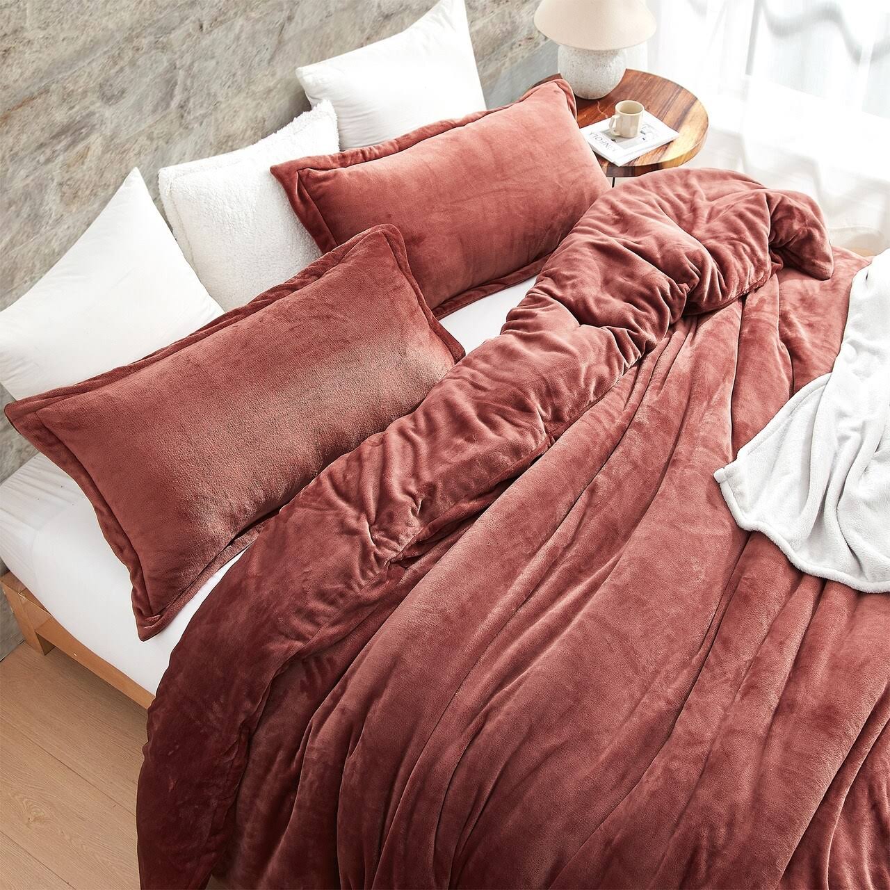 Wait Oh What - Coma Inducer Oversized Duvet Cover Set - Maple Syrup - Queen