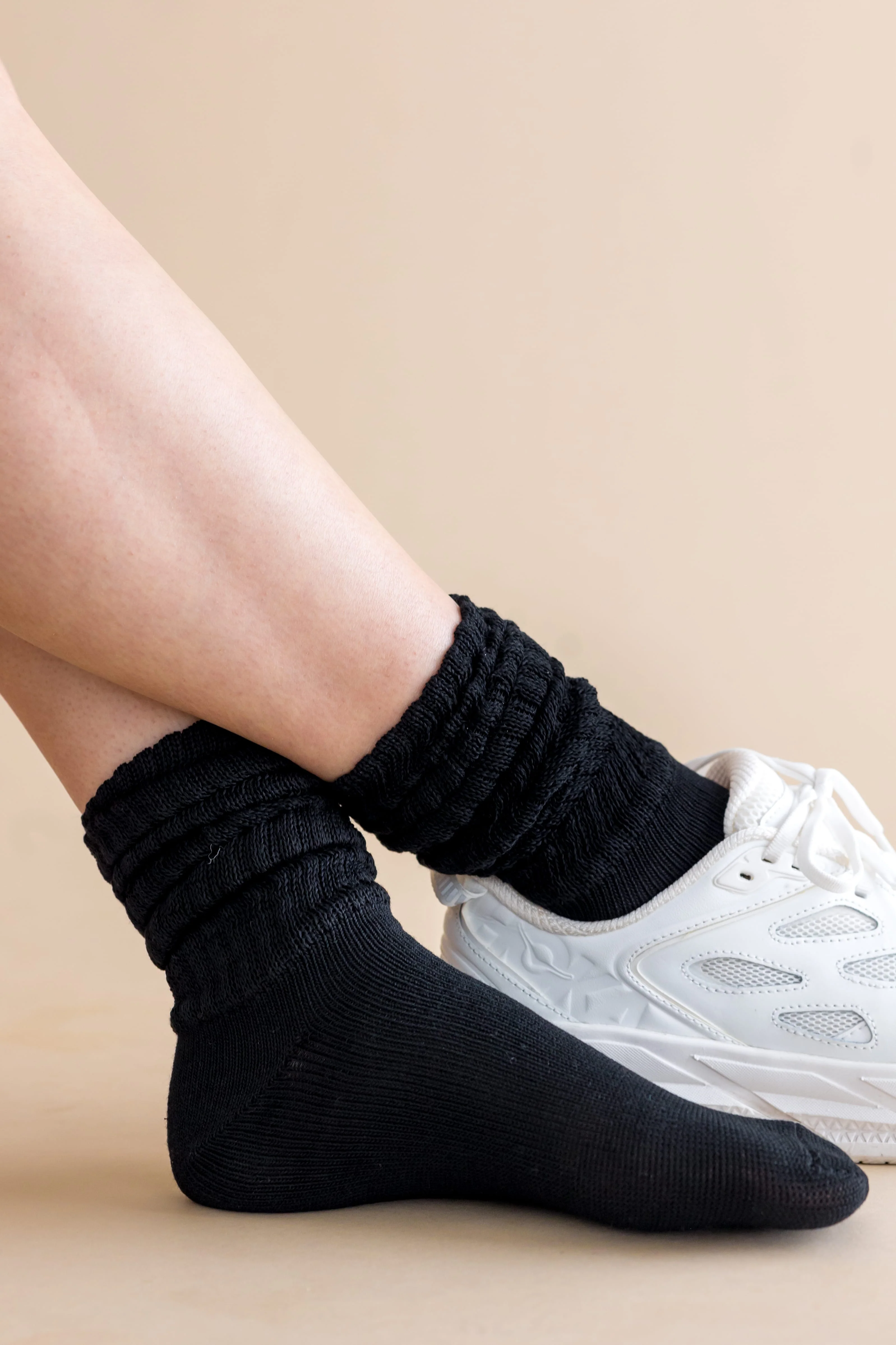 Adult Scrunch Socks in Midnight