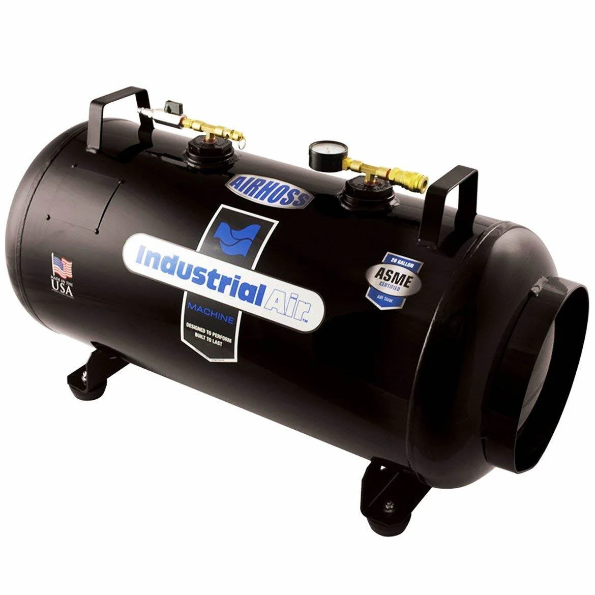 AirHoss 20 Gallon Small Vertical Horizontal Auxiliary Air Tank - Image 3