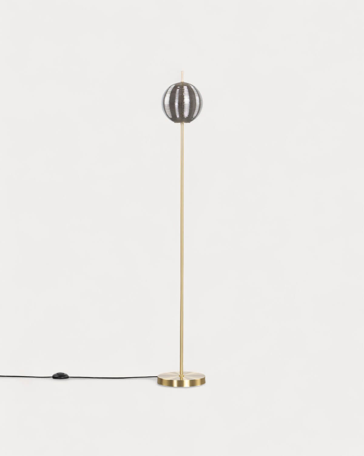 Samil - Lámpara de Pie LED Dimmable de Metal Esférica Samil