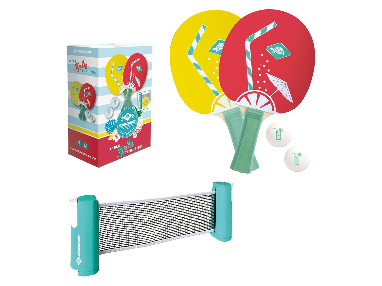 Schildkrt Set de tennis de table Spin Tropical